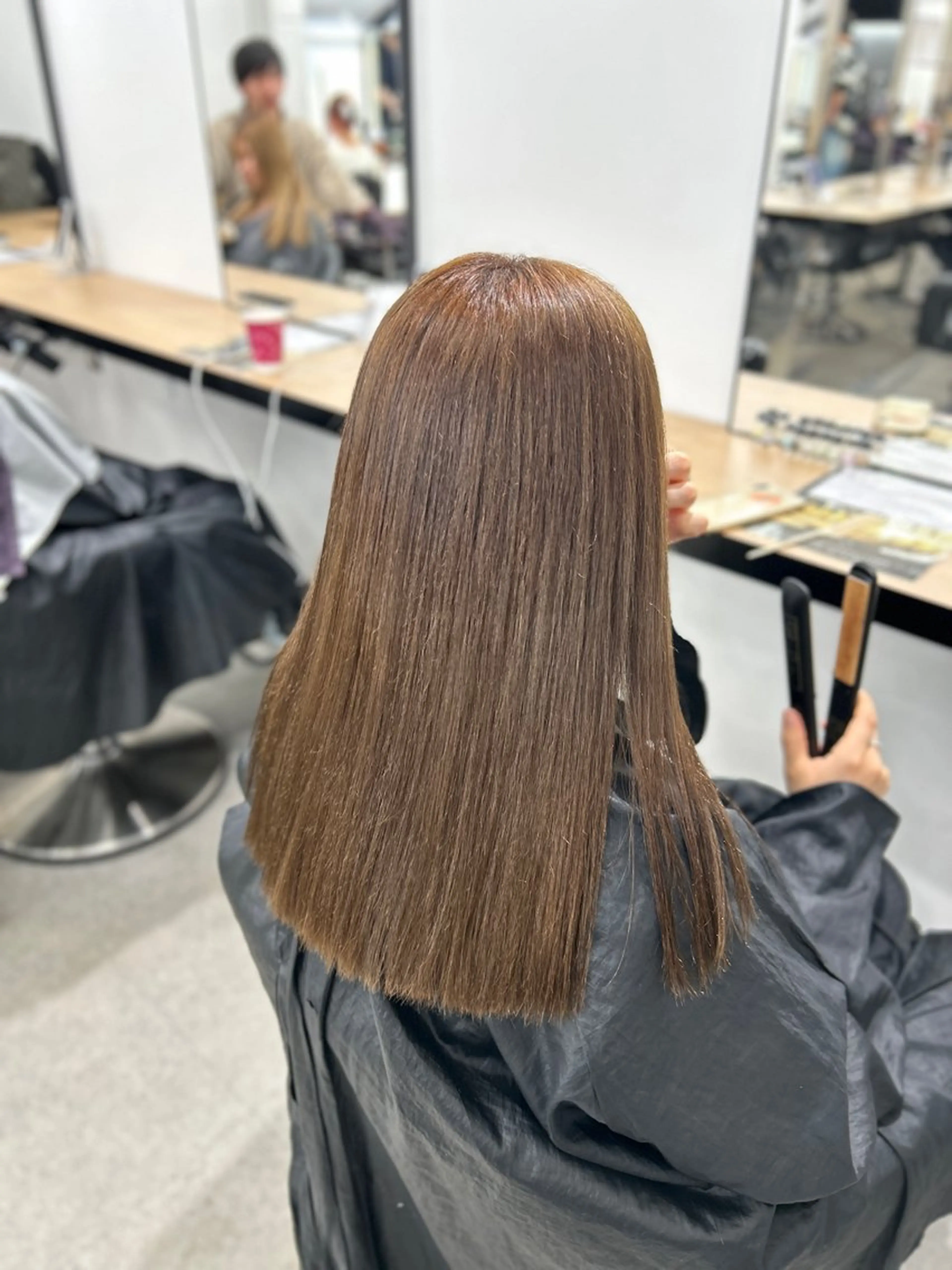 カラー ヘアカラー トリートメント ヘッドスパ 透明感ハイトーン/ ベージュ/りくと🦔のヘアスタイル