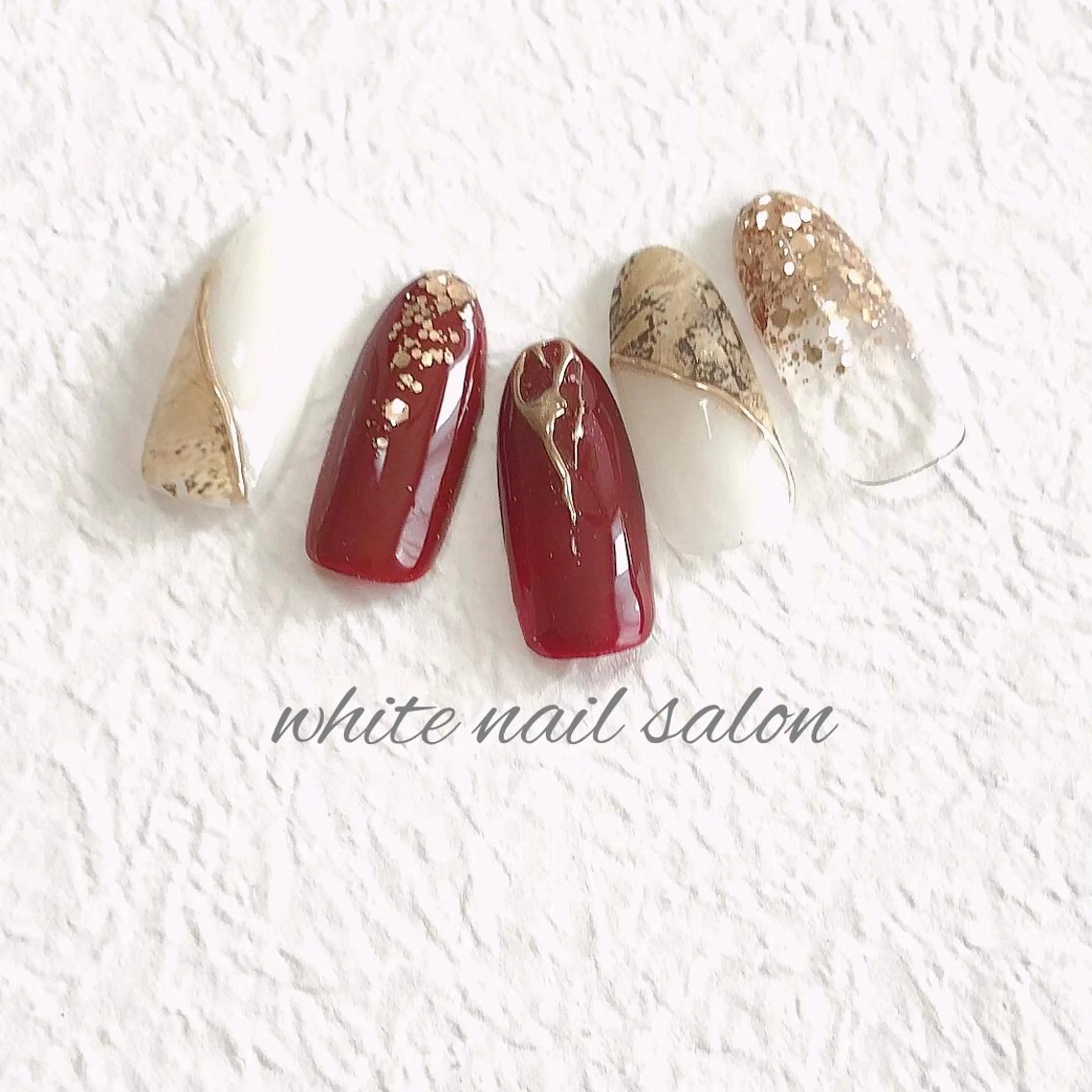 ネイル ジェルネイル ハードジェル 持ち込み ソフトジェル ハンドネイル white nail salonのネイルデザイン