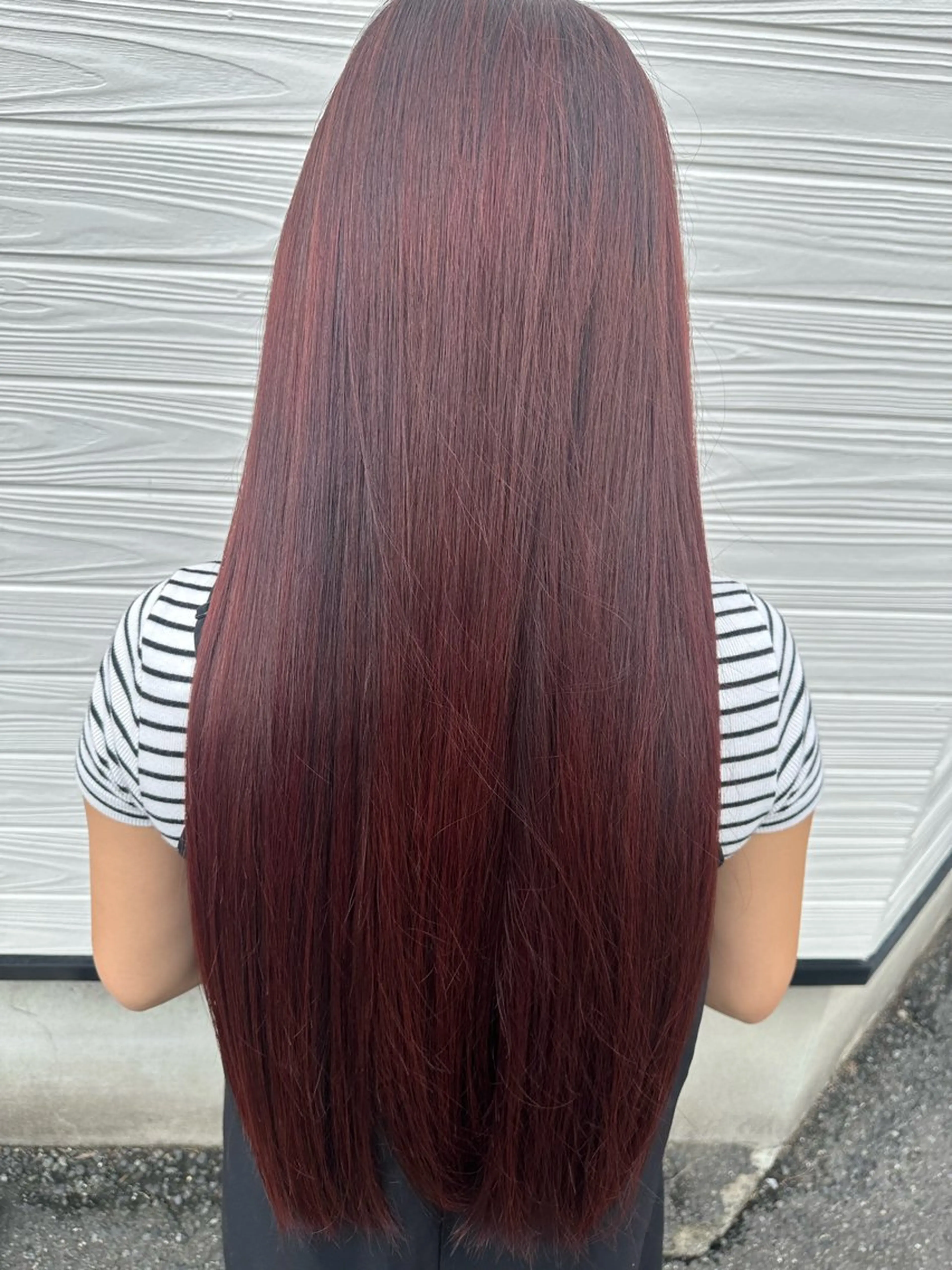 ロング ヘアカラー 半田 知穂のヘアスタイル