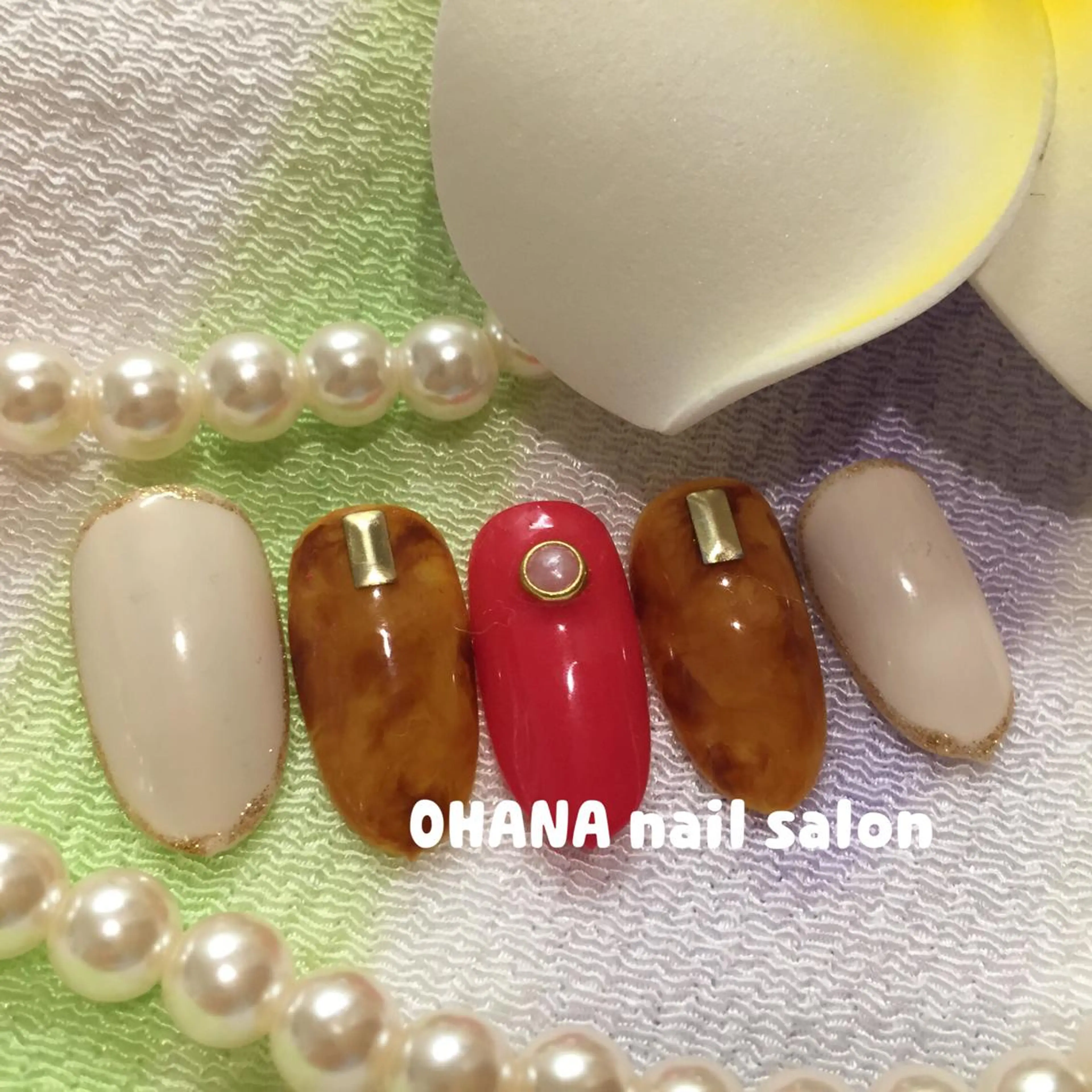 ネイル べっ甲ネイル 那覇🏝️台湾人 ネイリストSHIUのネイルデザイン