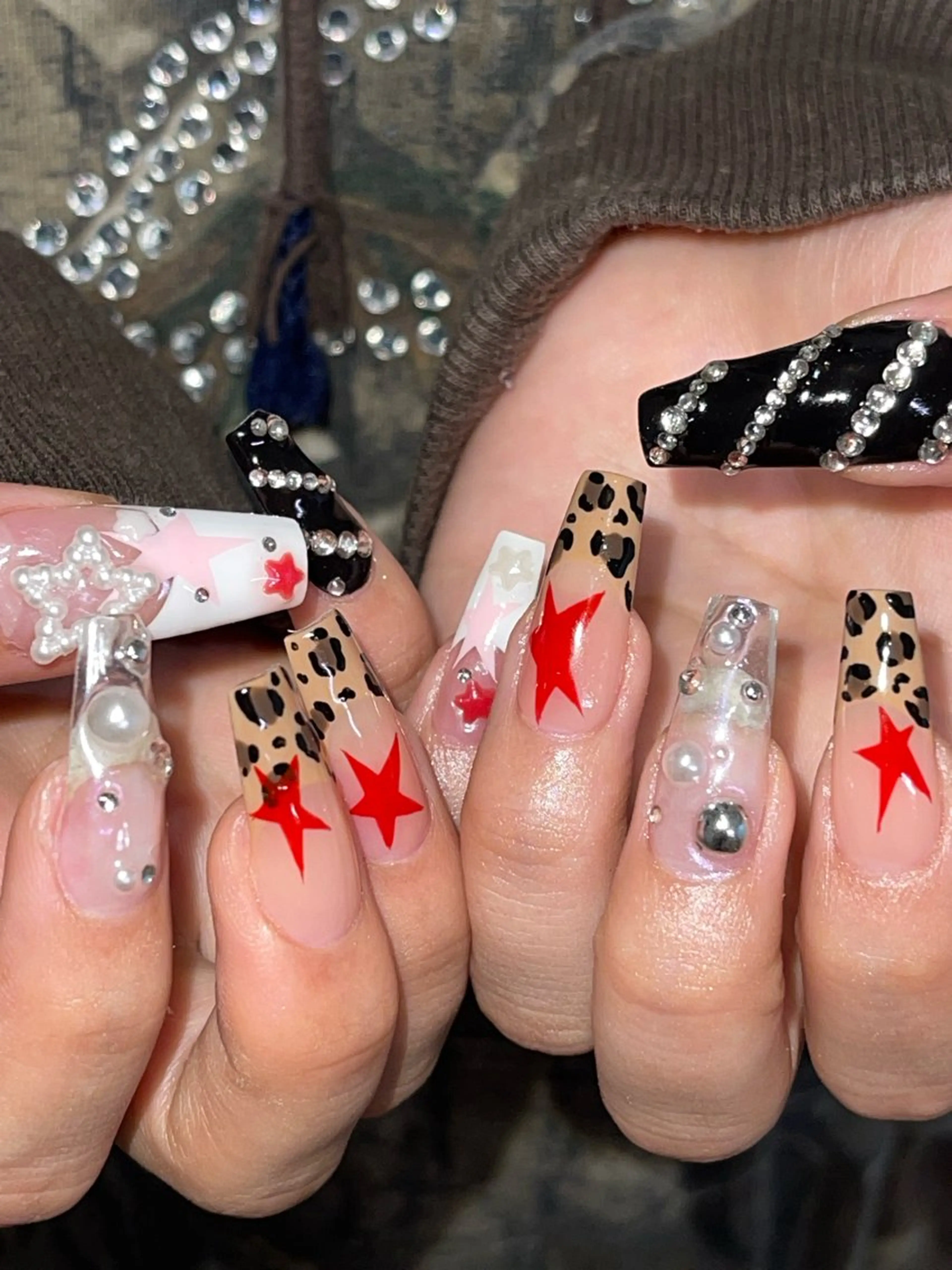 ネイル 8113 海外/y2k/韓国のネイルデザイン