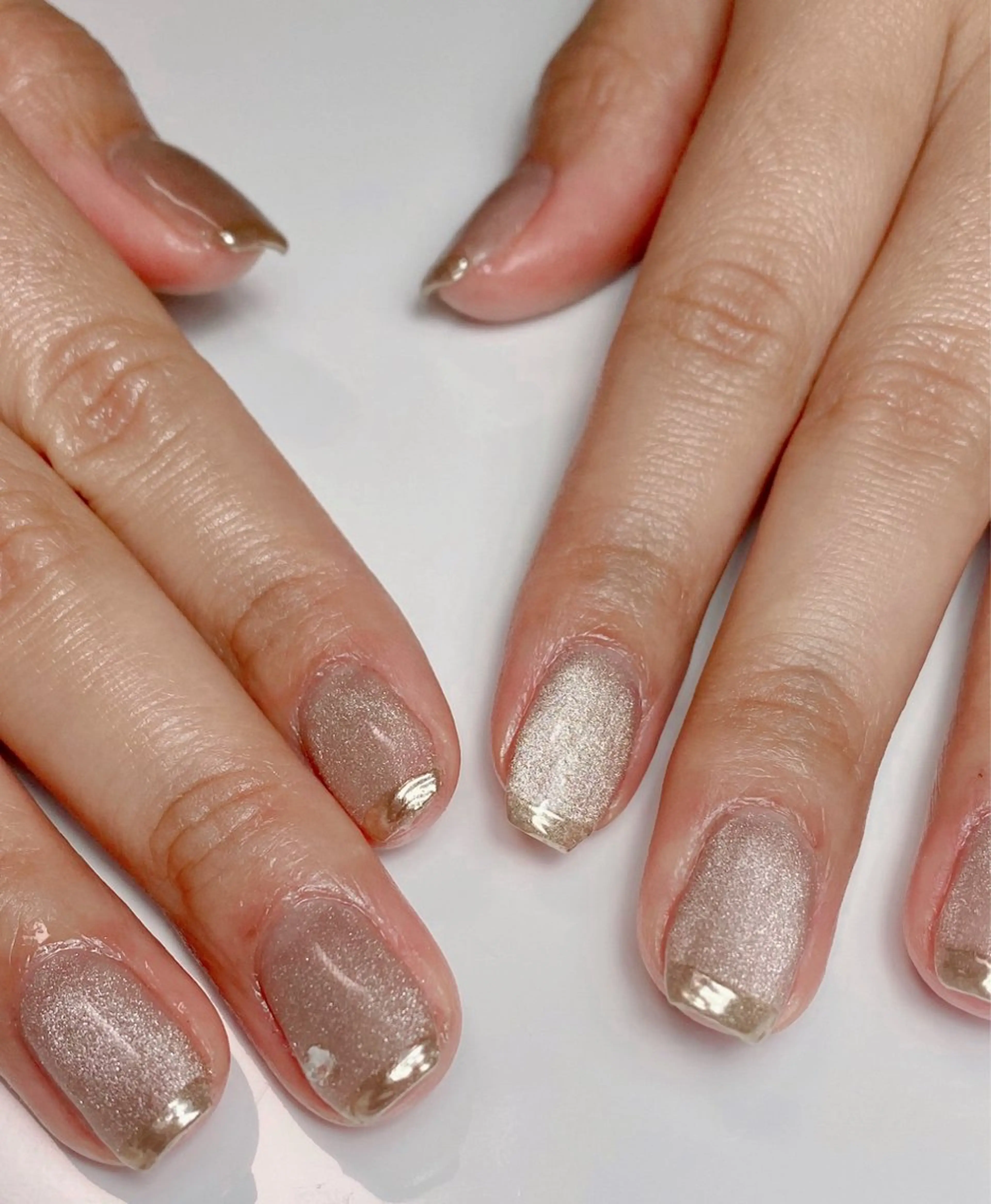 ネイル フレンチネイル マグネットネイル ミラーネイル シンプルネイル ストーンネイル Nail Salon K 🧸美爪育成のネイルデザイン