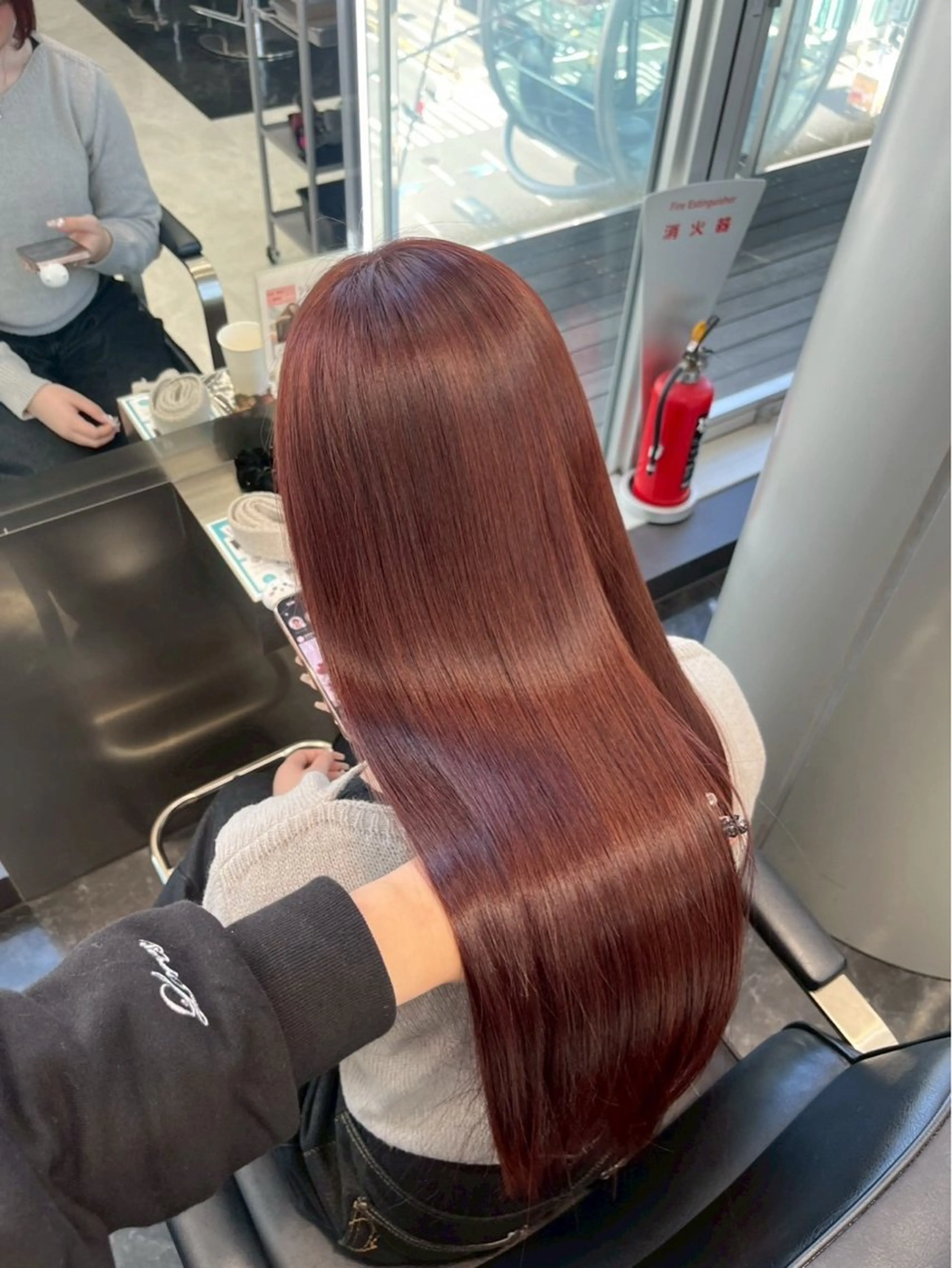 ロング カラー パーマ ヘアアレンジ 縮毛矯正 トリートメント ヘアセット 髪質改善/艶髪 /SARA💕のヘアスタイル