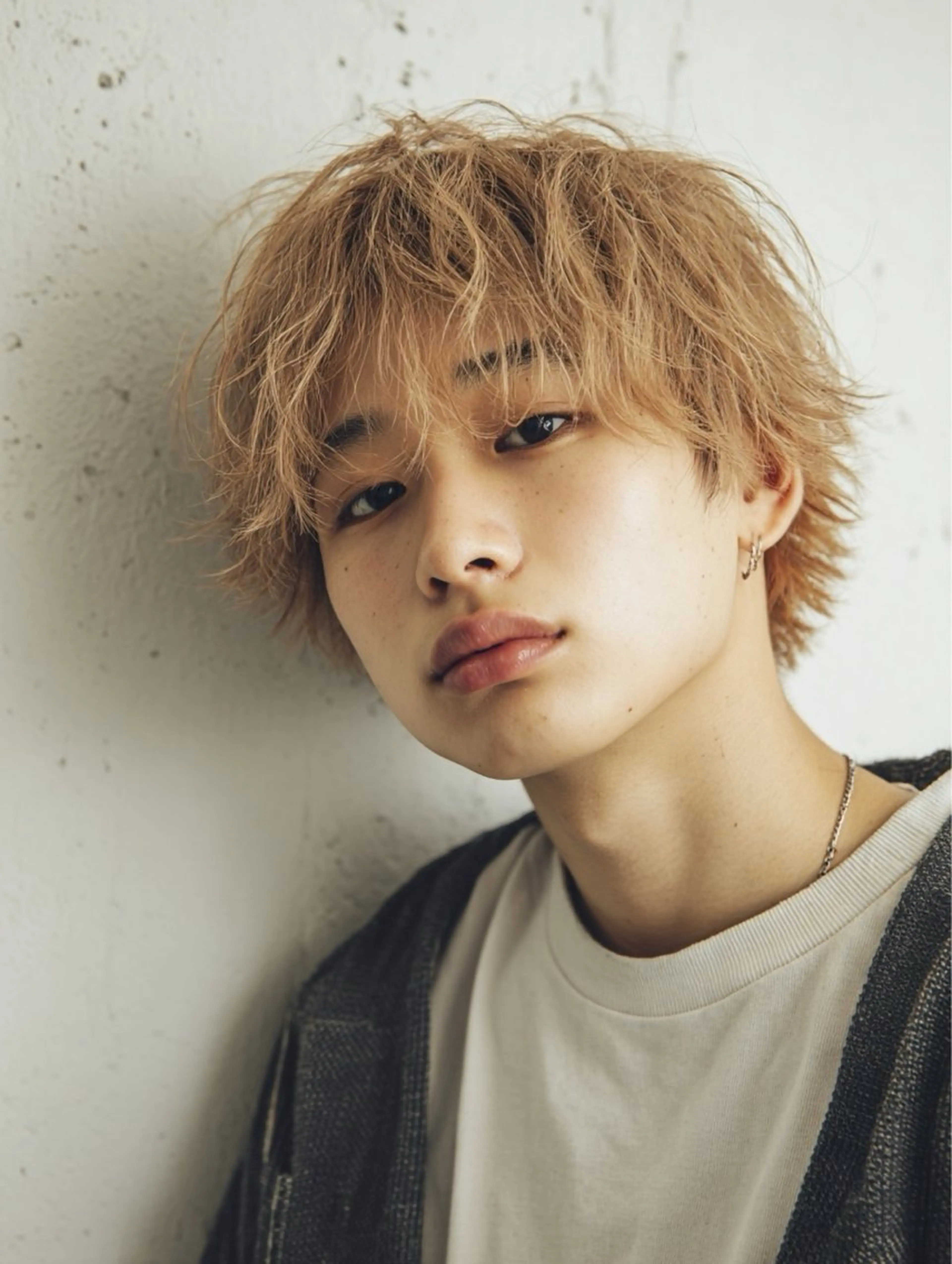 ショート メンズ カット ヘアカラー アレンジ/新宿 透明感カラー/ヤノのヘアスタイル