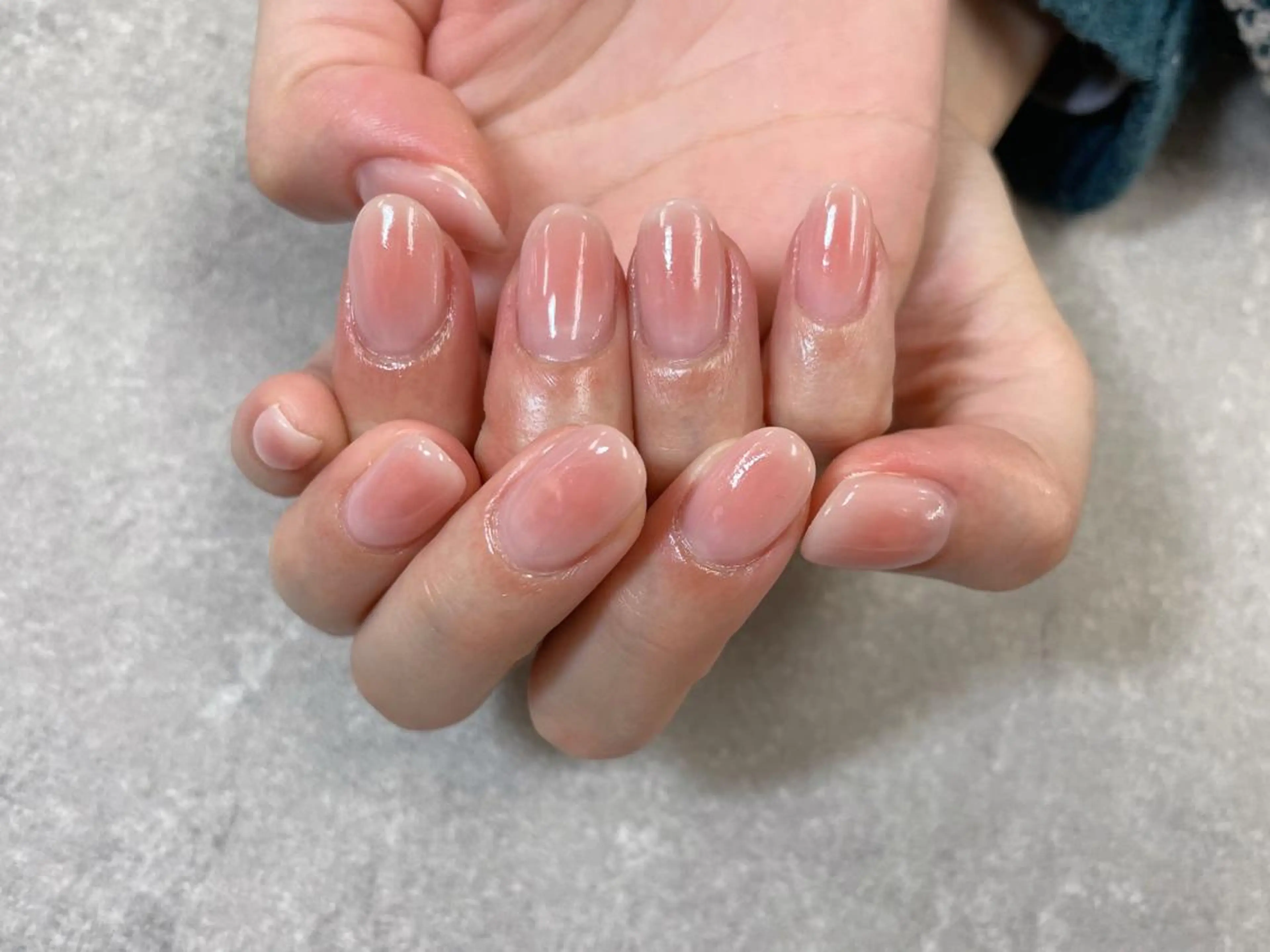 ネイル チークネイル シンプルネイル foglia❁﻿. ⌇﻿imamuraのネイルデザイン