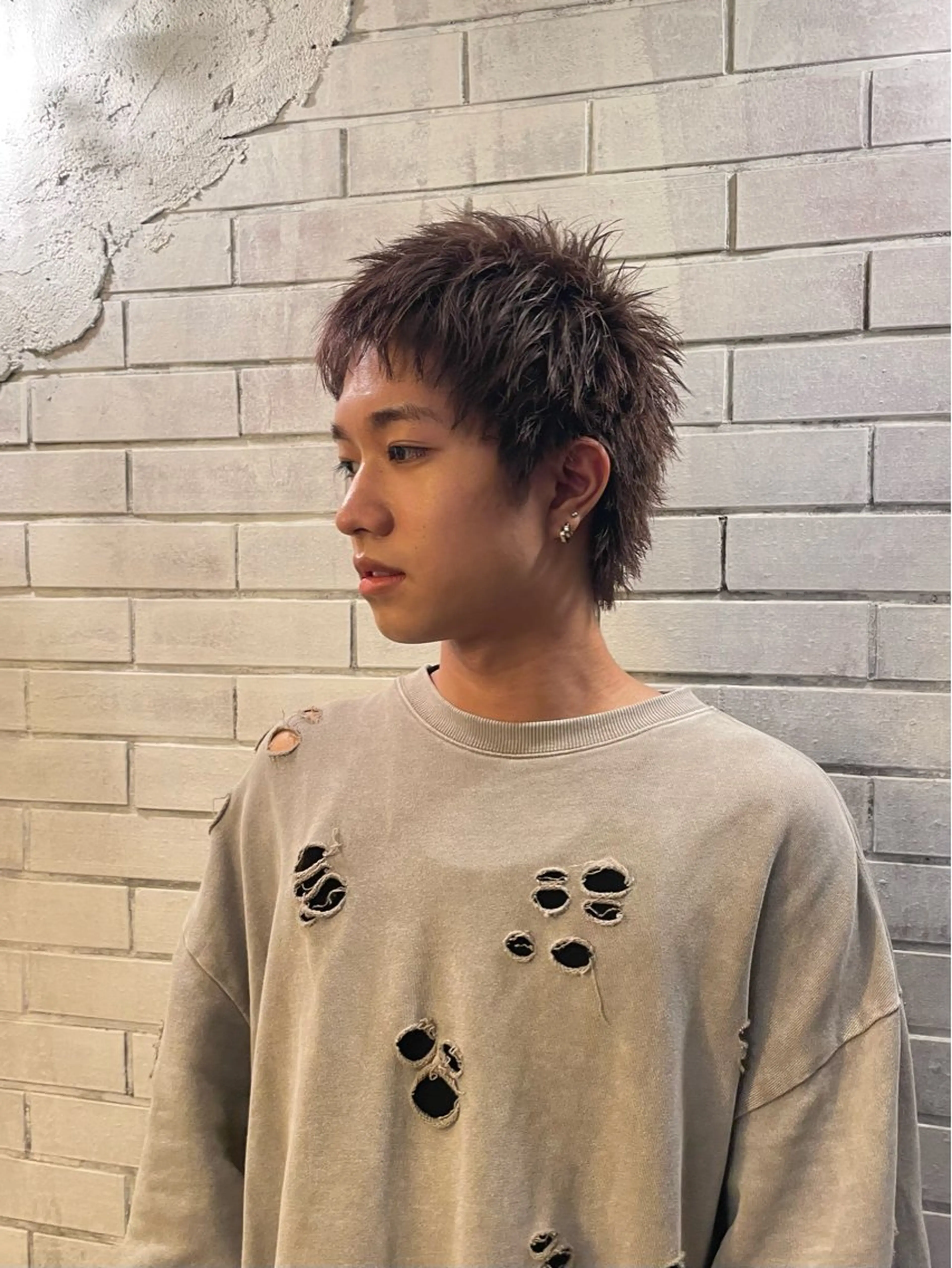 ショート カラー メンズ スパイキーショート ショートヘア カット スパイキーショート メンズカット/千葉駅のヘアスタイル