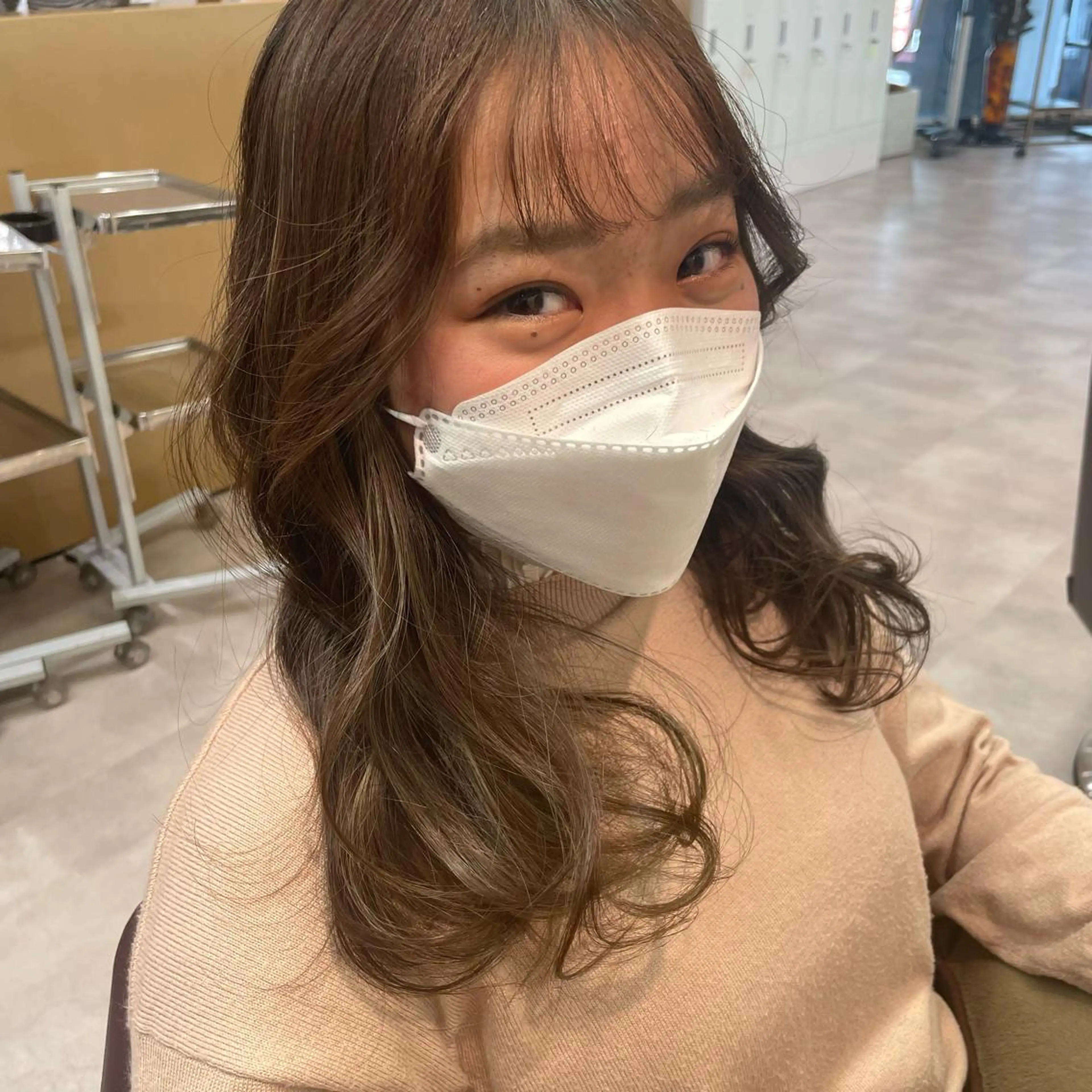 ロング カラー 松永 梨央のヘアスタイル