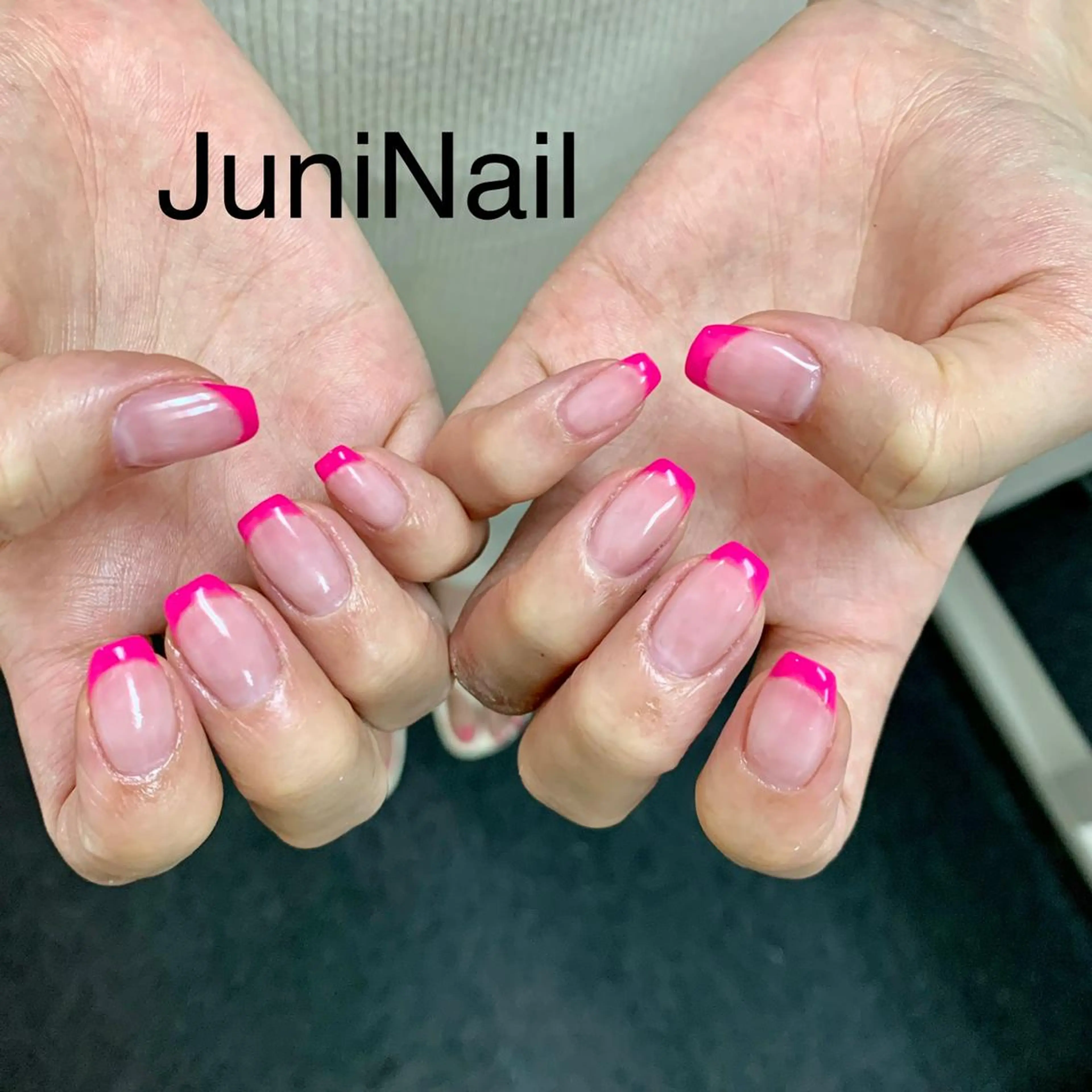 カラーグラorクリアベースフレンチの写真