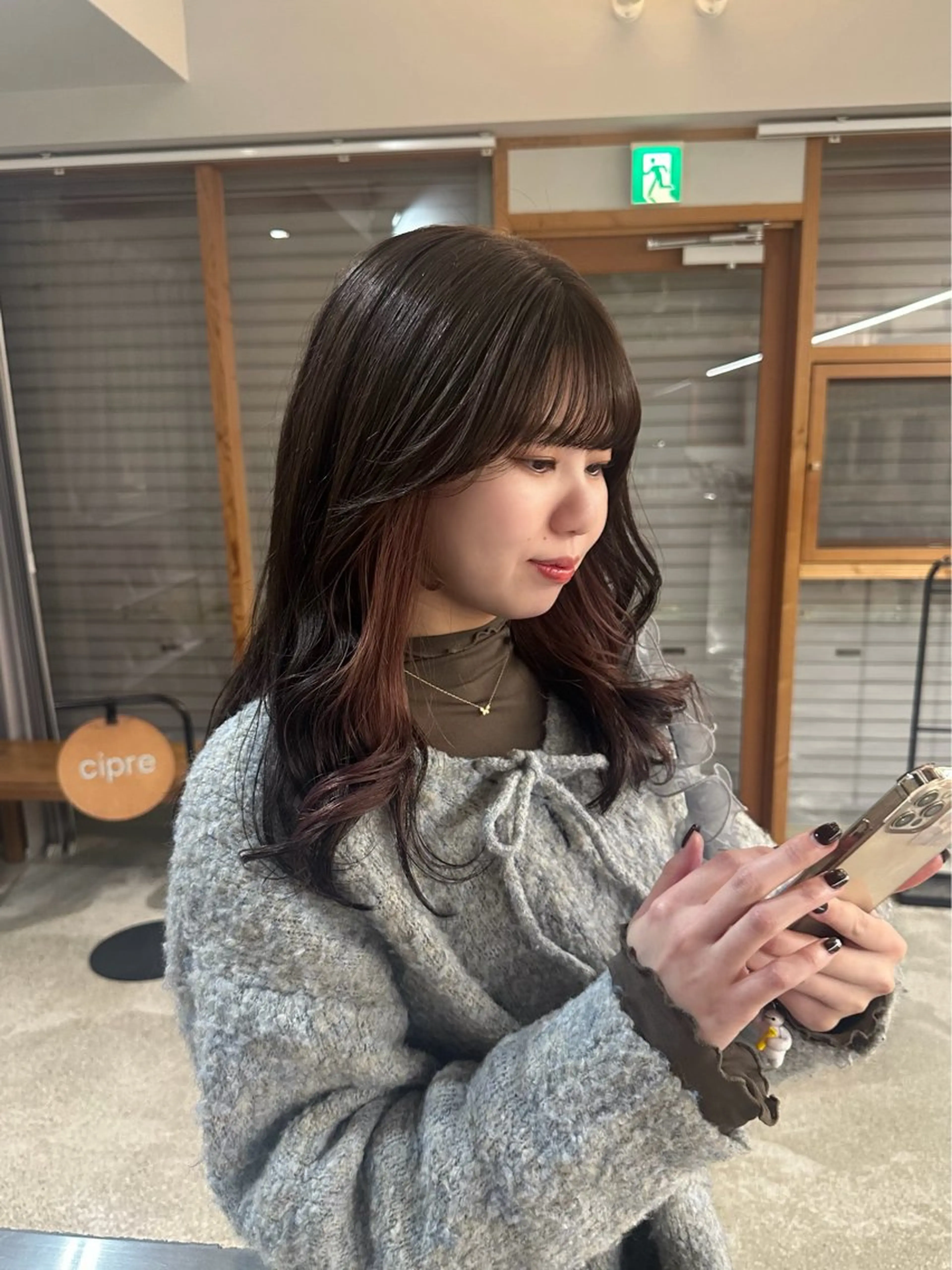 セミロング カラー メンズモデル募集中 シプレ ayumiのヘアスタイル