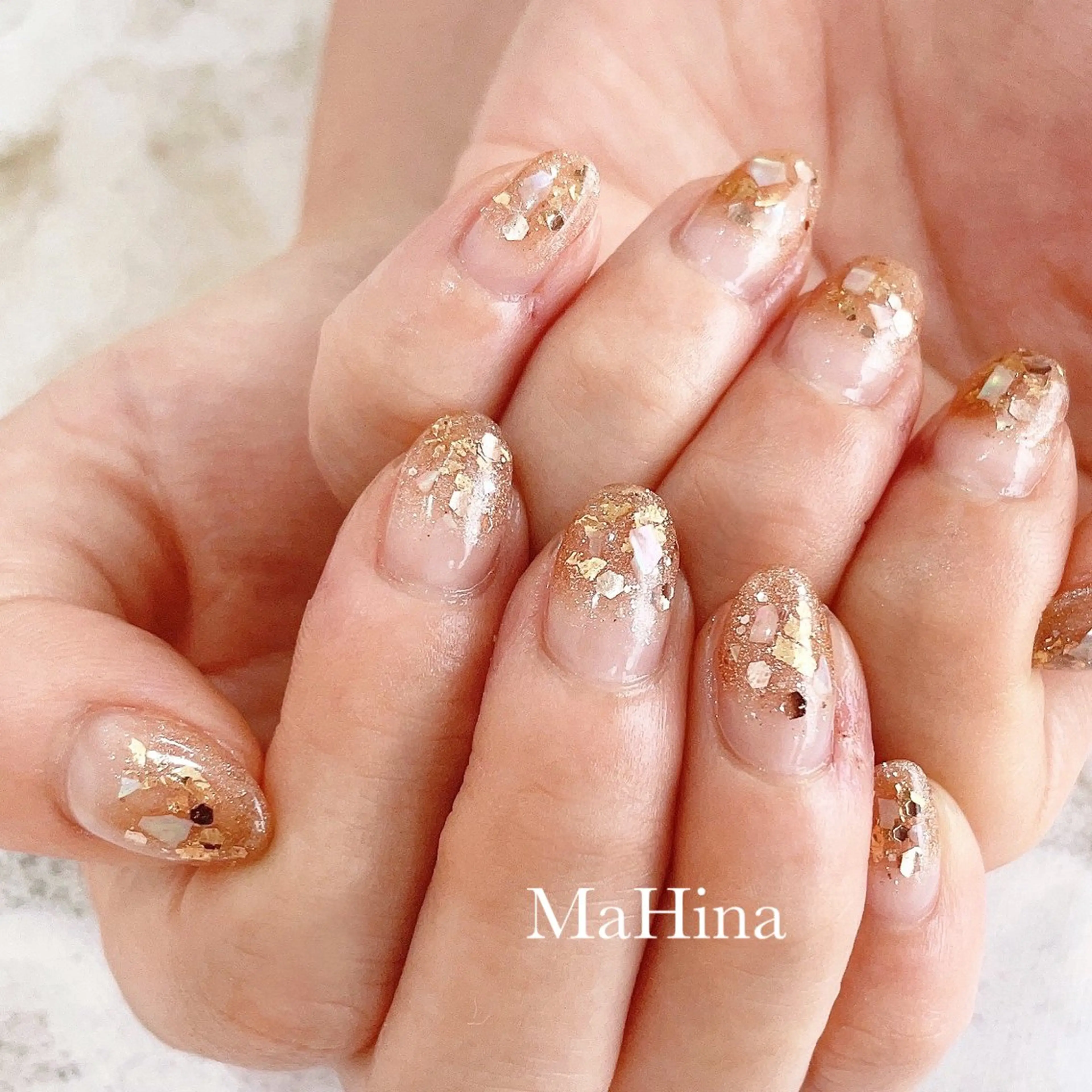 ネイル ホログラムネイル キラキラネイル マグネットネイル ハンドネイル Healing Salon...MaHina(マヒナ)所属・MaHina🌙 salonのネイルデザイン