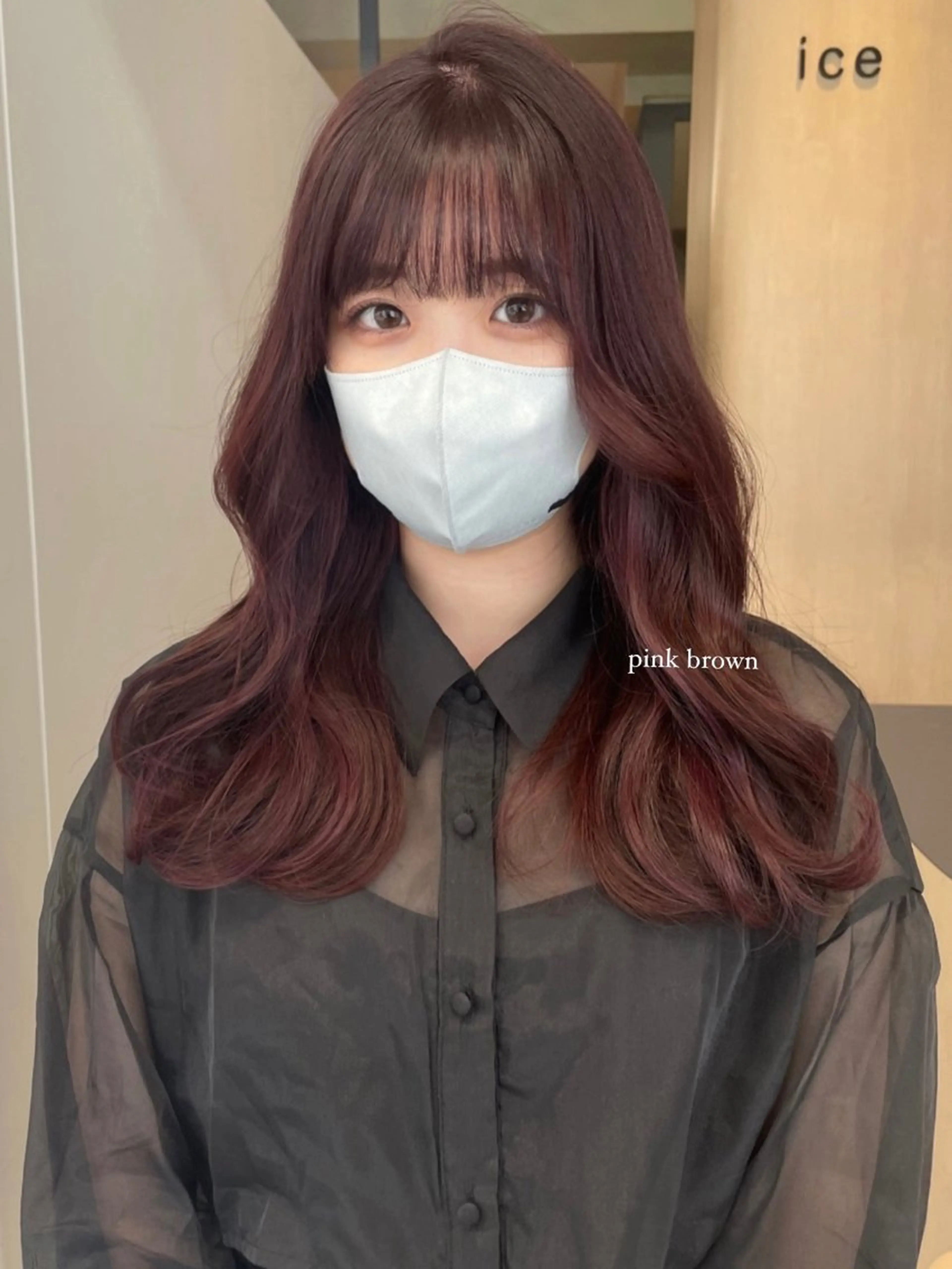 ロング カラー 若月 あやかのヘアスタイル