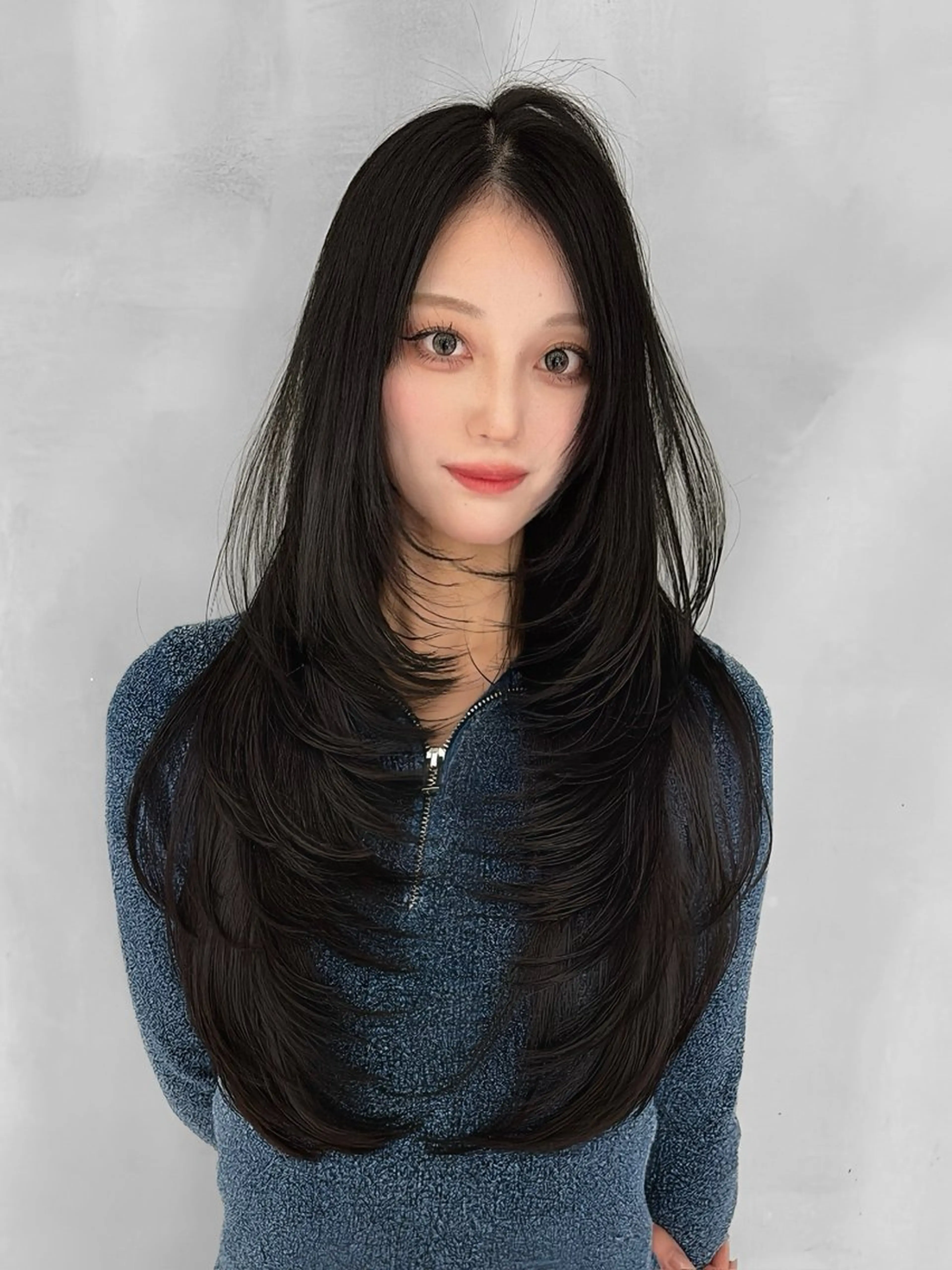 ロング カラー 黒髪 レイヤーカット カット ヘアカラー トリートメント 🥇KEN /レイヤー/カラーのヘアスタイル