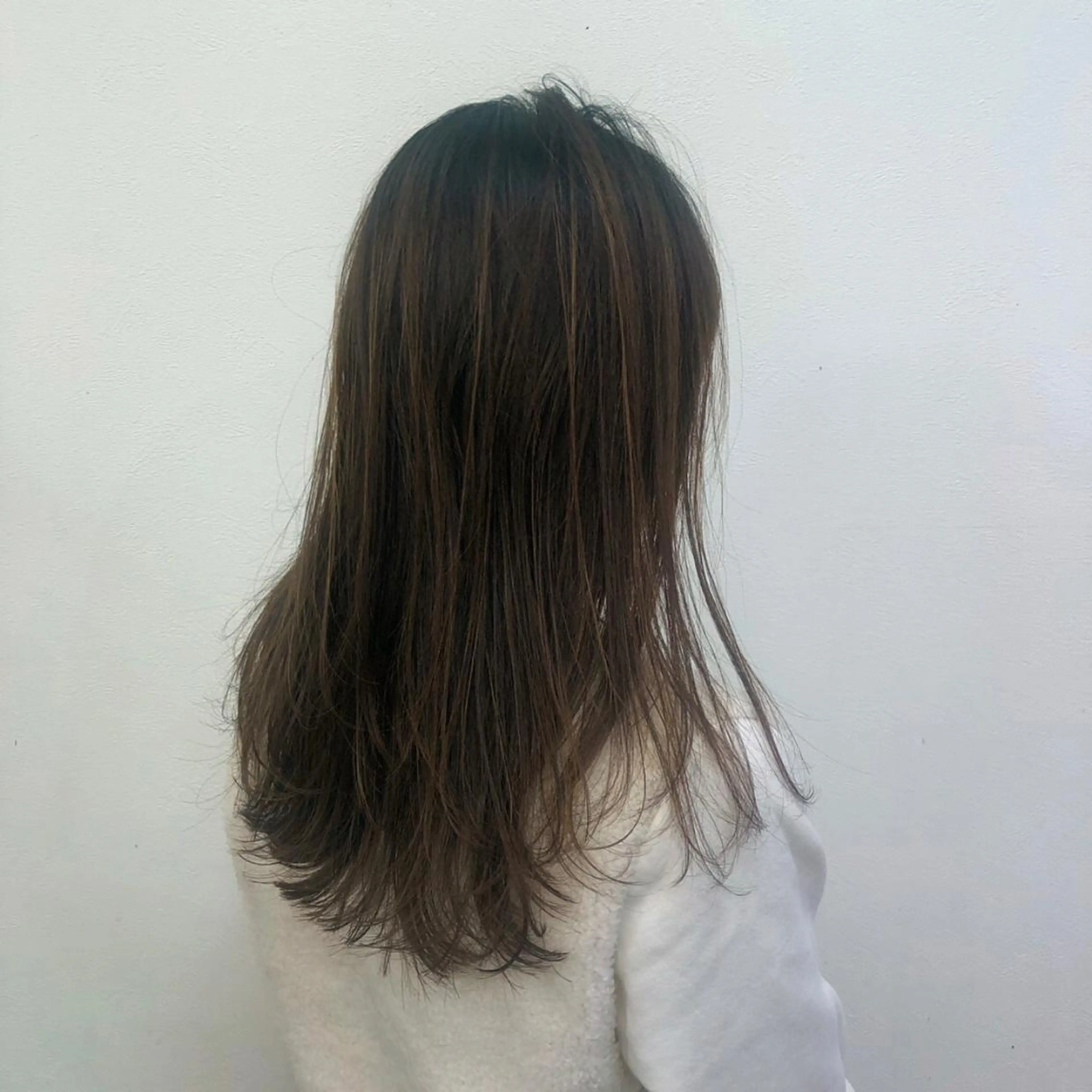 ロング カラー ハイライトカラー ハイライト 酸性縮毛矯正🧴韓国 レイヤー/髪質改善のヘアスタイル