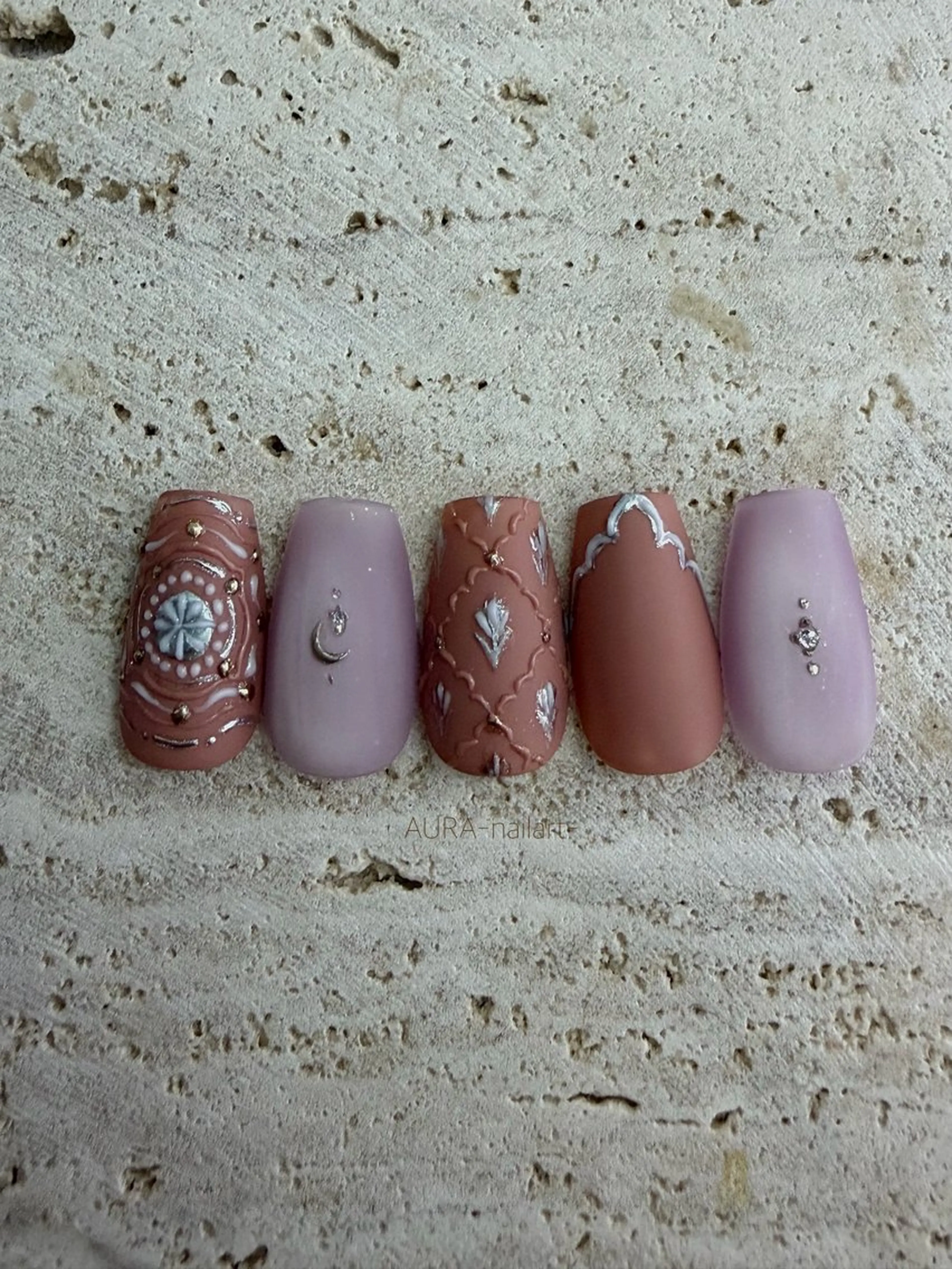 ネイル ハンドネイル AURA nailartのネイルデザイン