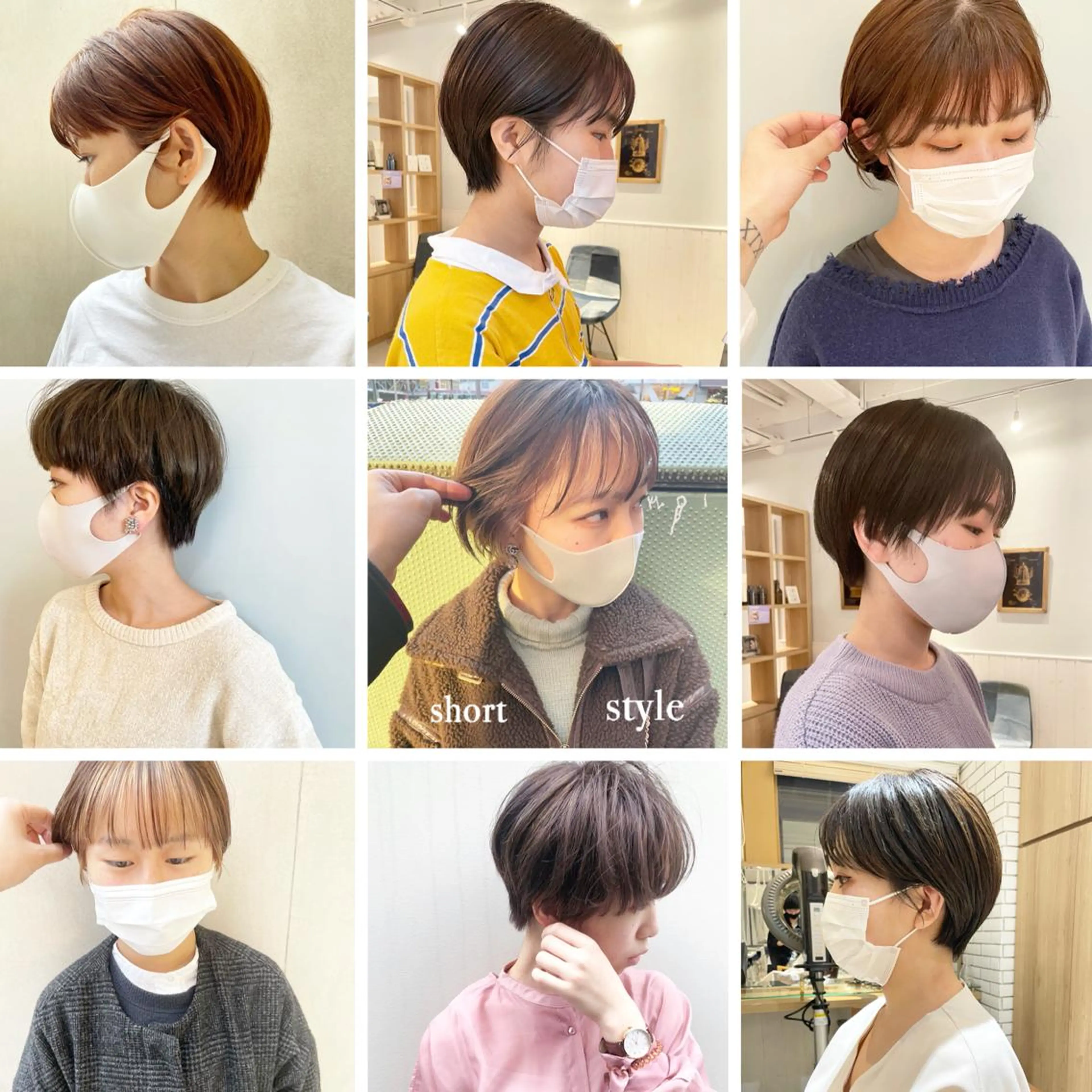 ショート ボブ ショートヘア ケアブリーチ/ エクステ/レイヤーのヘアスタイル