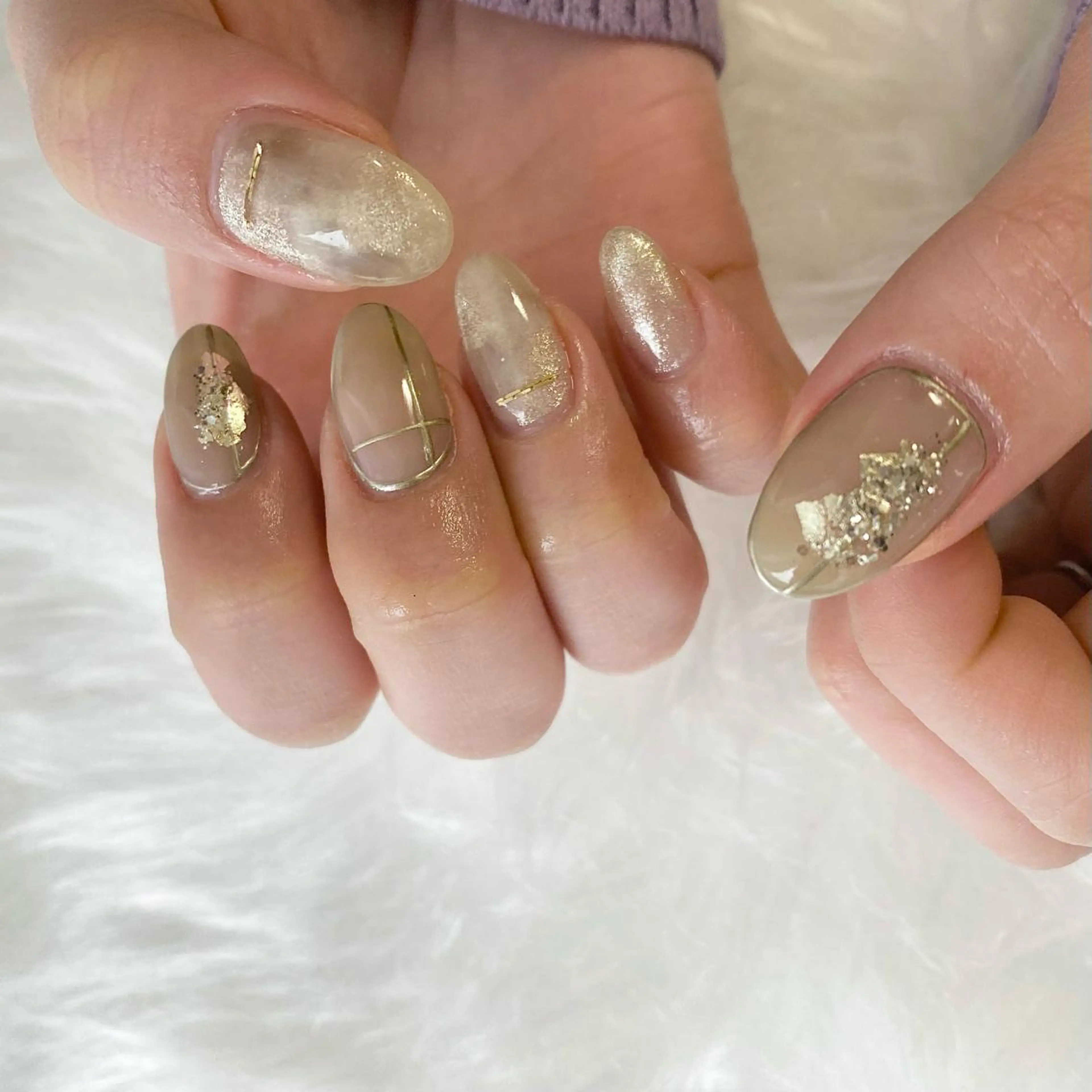 ネイル Ray. ／綺麗目ニュアンスのネイルデザイン