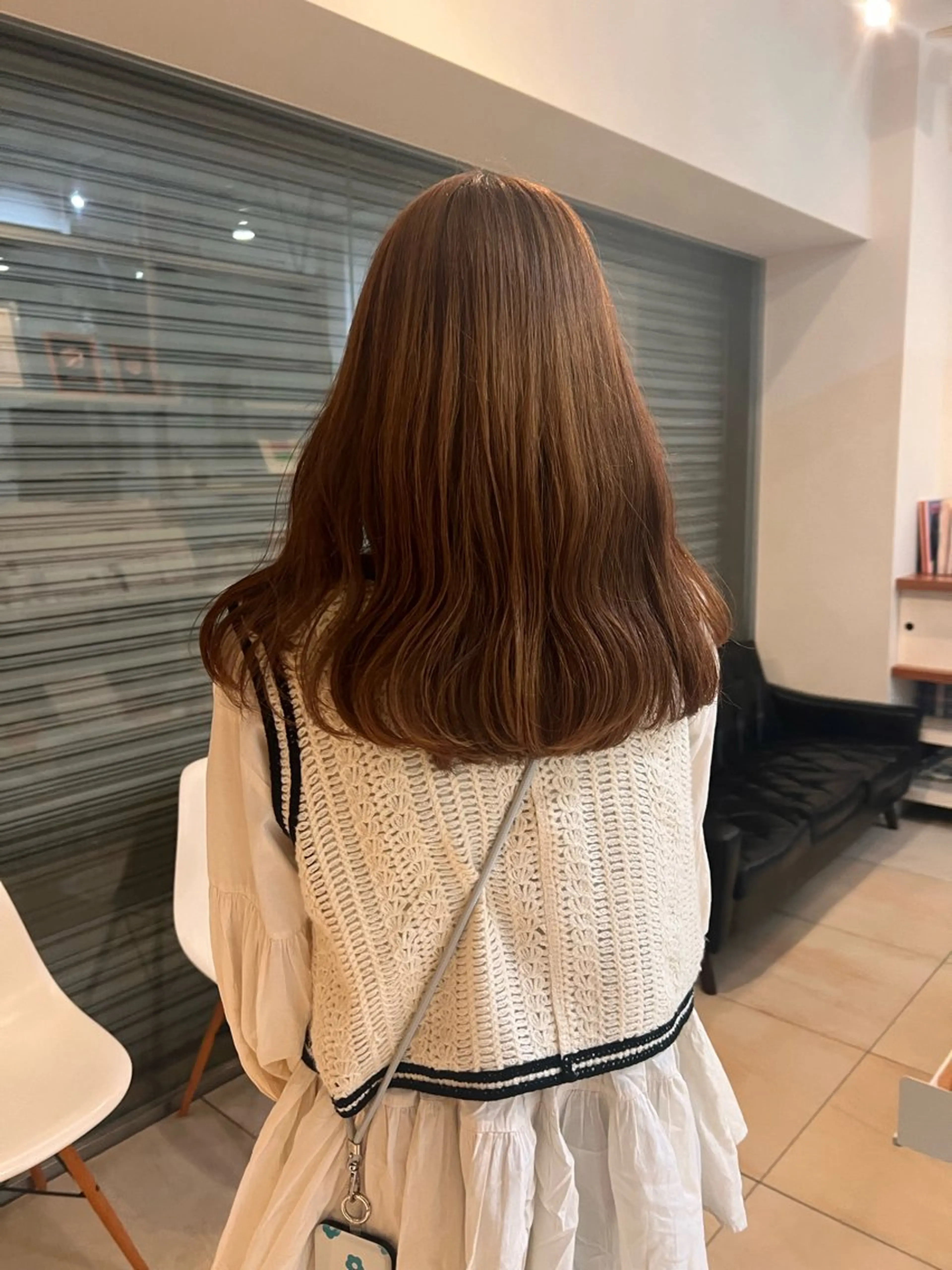 ミディアム リリカ🐈‍⬛ブリー チカラー/上永谷のヘアスタイル