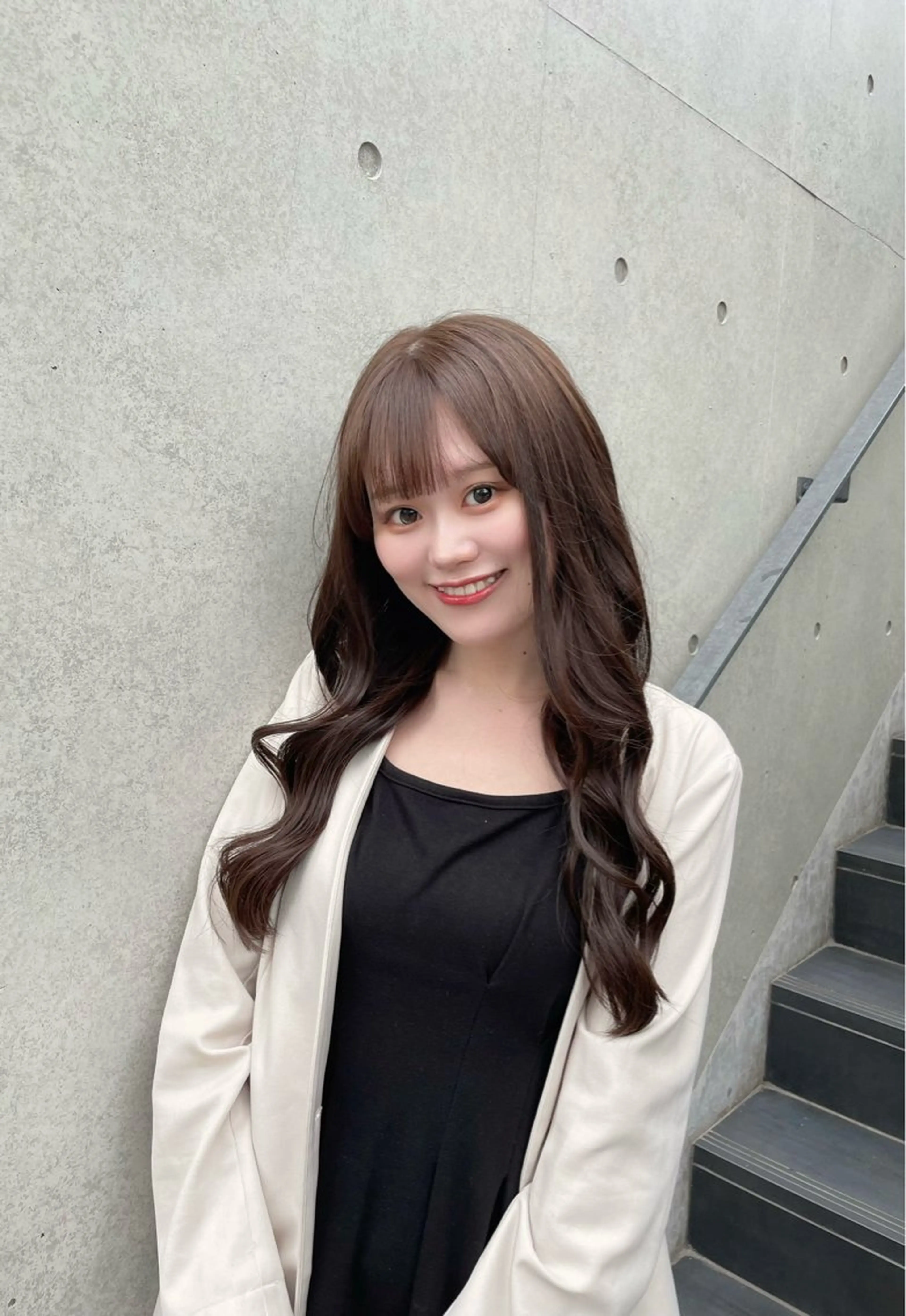 ロング カラー カット ヘアカラー トリートメント loa所属・🔗透明感カラー🔗 エクステ✂️はるちかのヘアスタイル