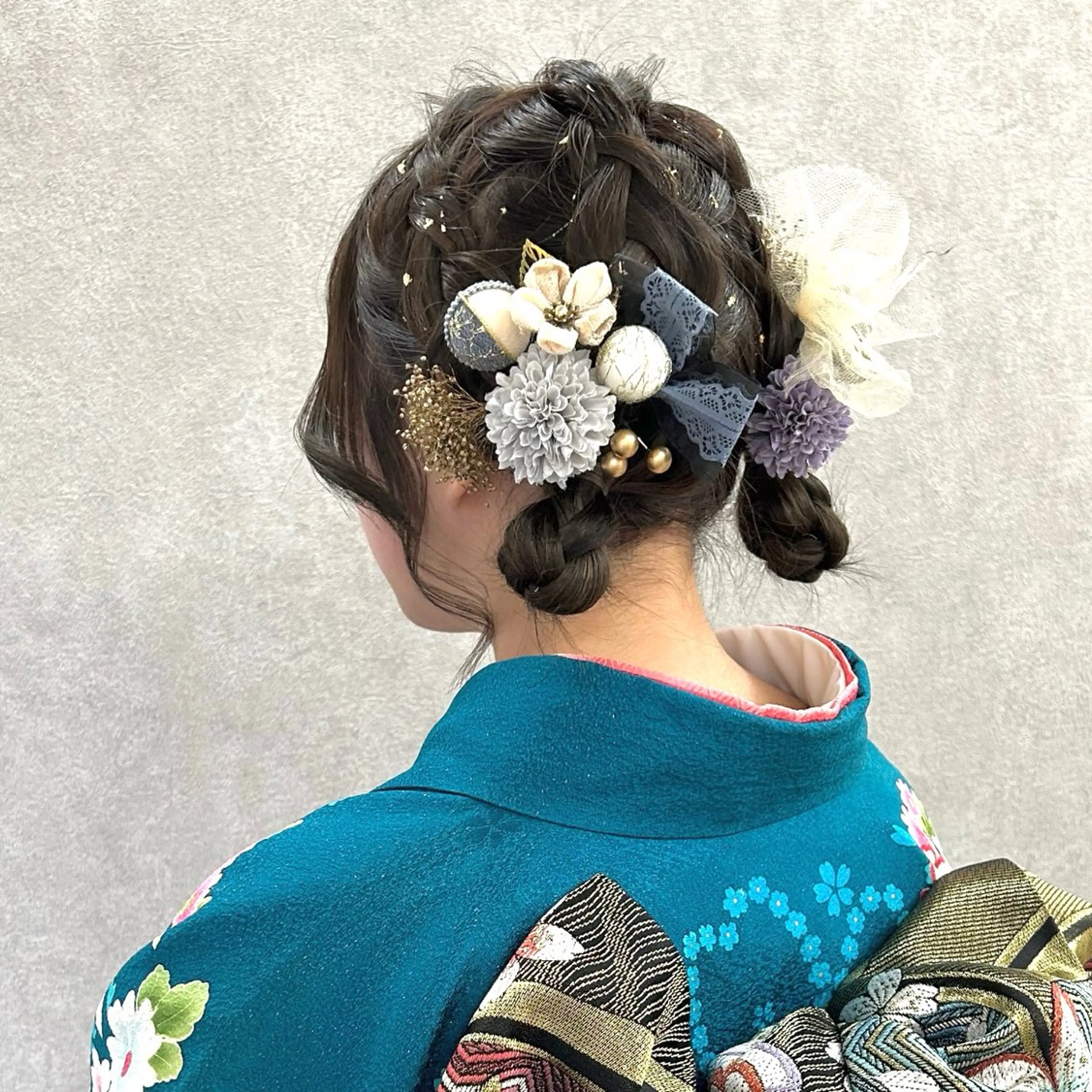 ヘアアレンジ 成人式 透明感カラー/メンズ /ボブKanna🪄のヘアスタイル