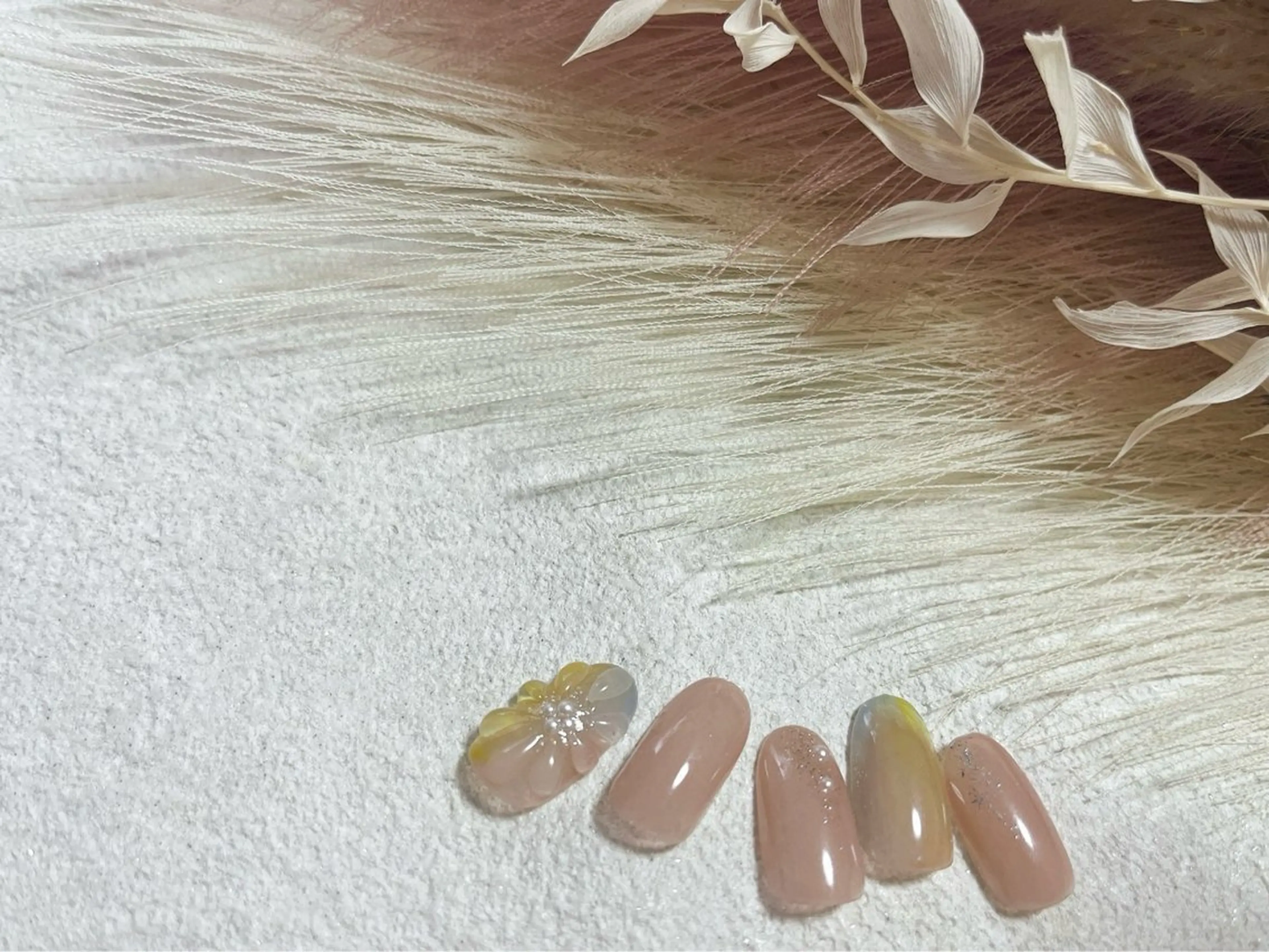 ネイル ジェルネイル メンズネイル パラジェル ぷっくりネイル 春ネイル kiki nail たまプラーザのネイルデザイン