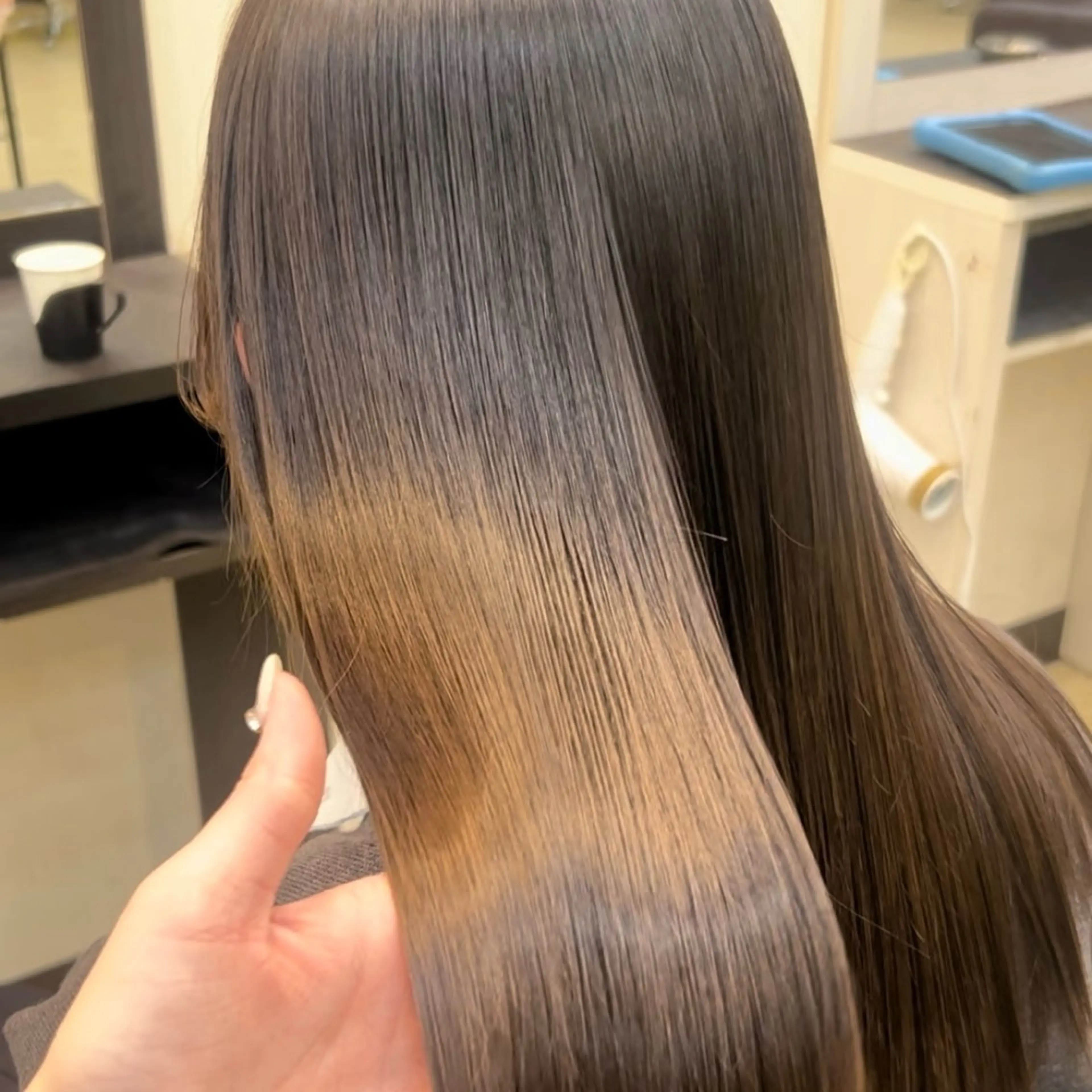 ケア縮毛矯正+カット+ハホニコトリートメント🪽‪‪❤︎‬の写真