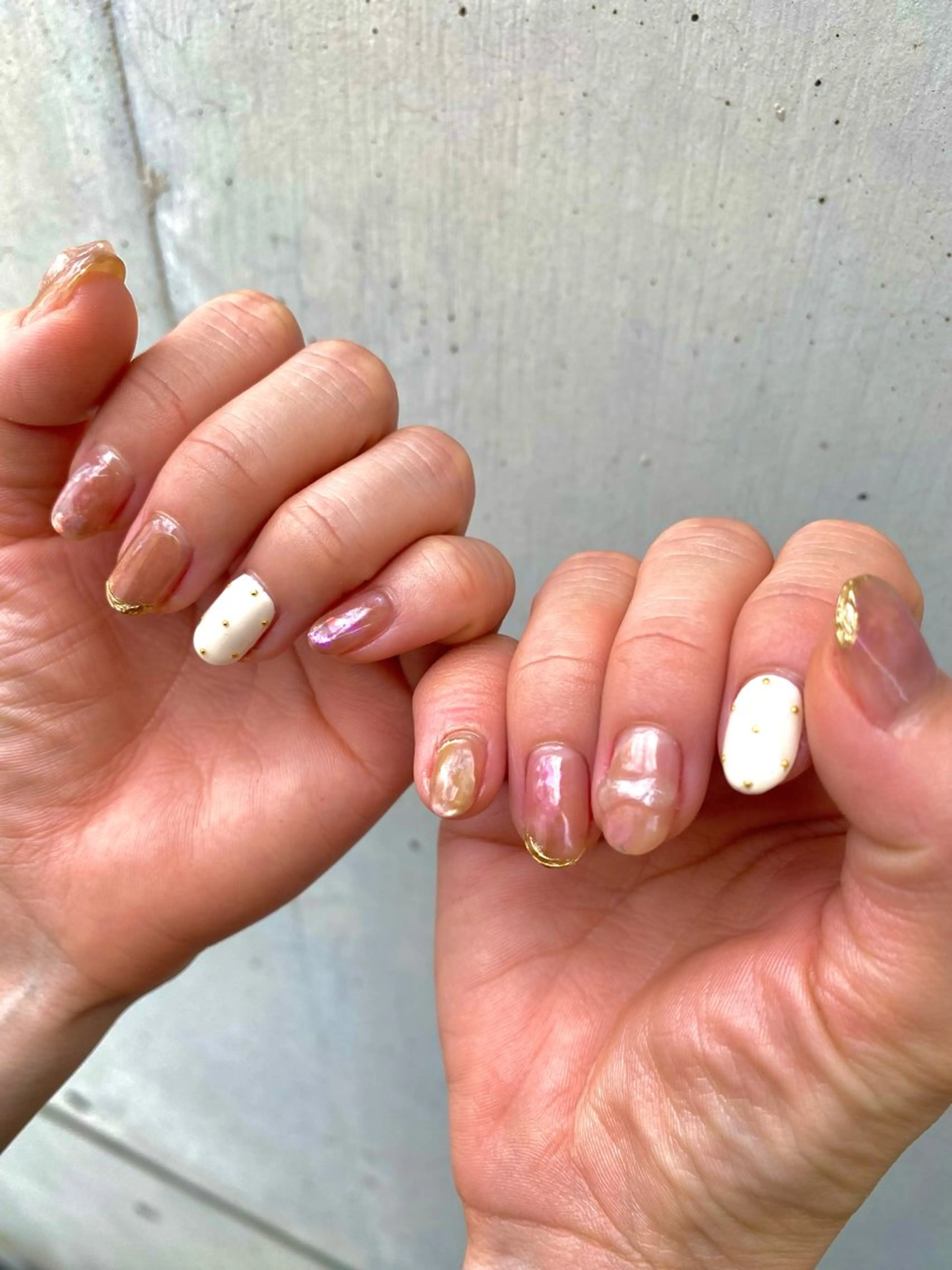 ネイル フットネイル フレンチネイル ジェルネイル グラデーション マグネットネイル ハンドネイル ヘアー.ネイル二刀流 misa🫧のヘアスタイル