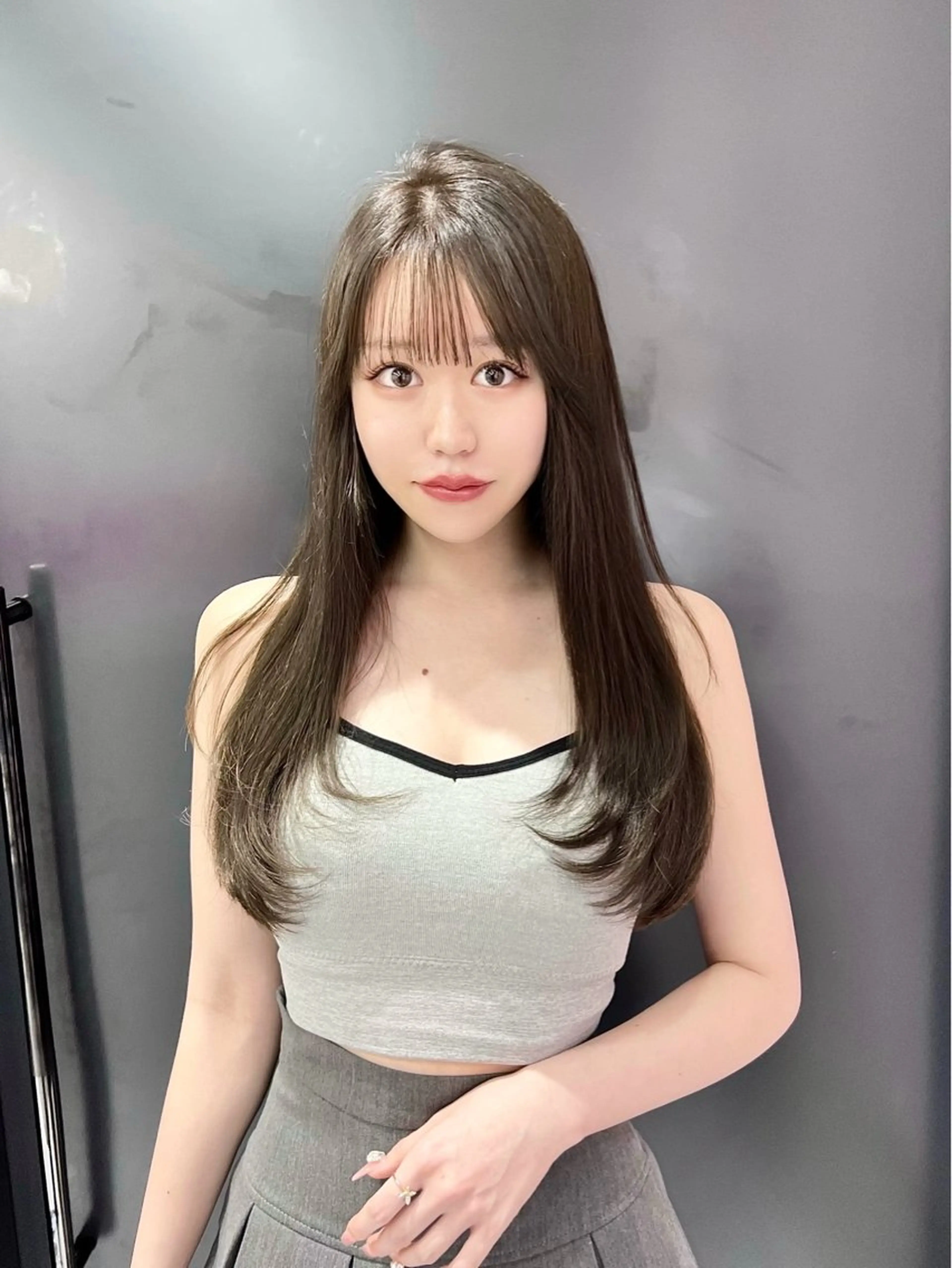 ロング 韓国/縮毛矯正/ カンタのヘアスタイル