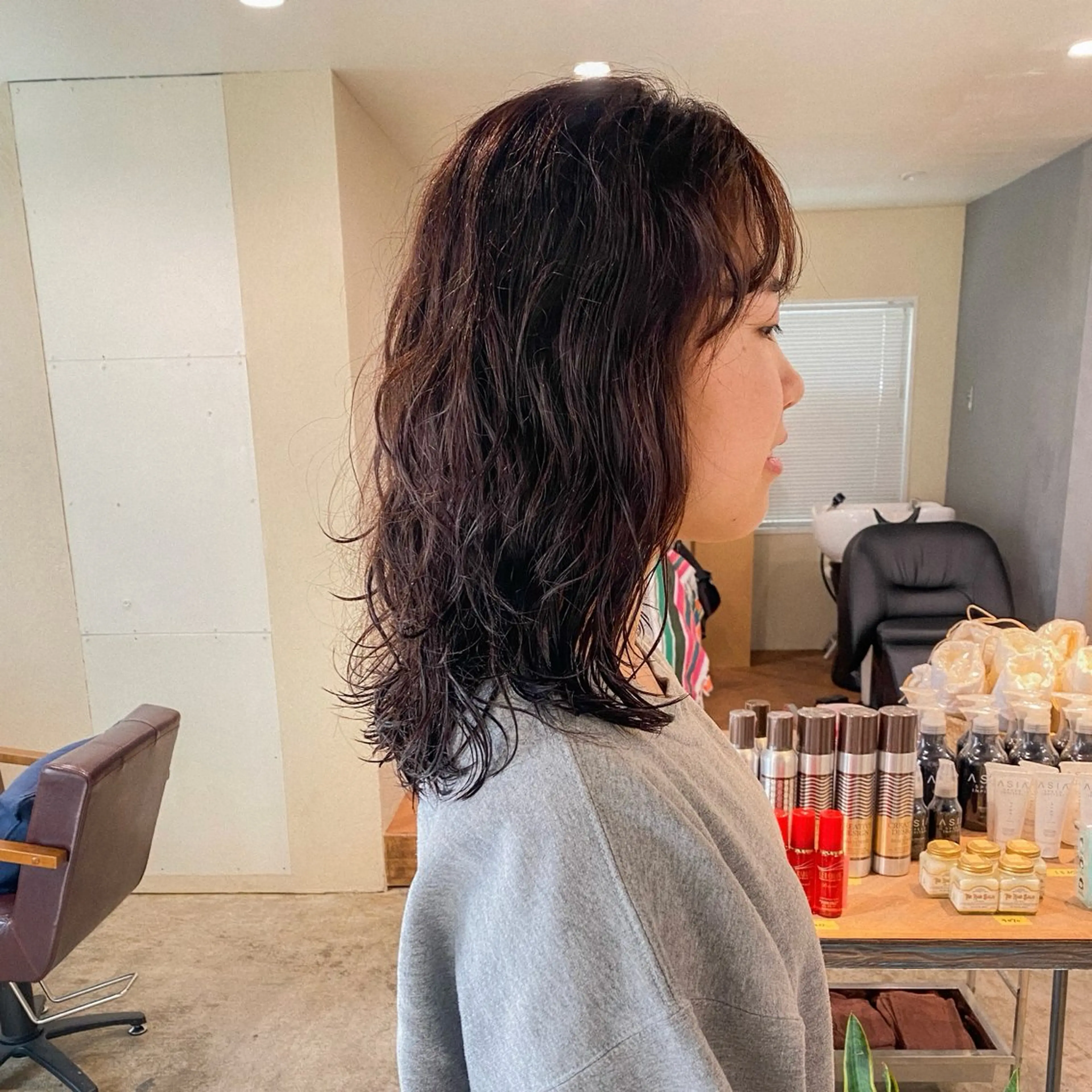 ミディアム パーマ ミディアムパーマ 縮毛矯正 トリートメント ストレートパーマ カット パーマ トリートメント ヘッドスパ 板谷みさき /艶ボブ/藤沢美容室のヘアスタイル