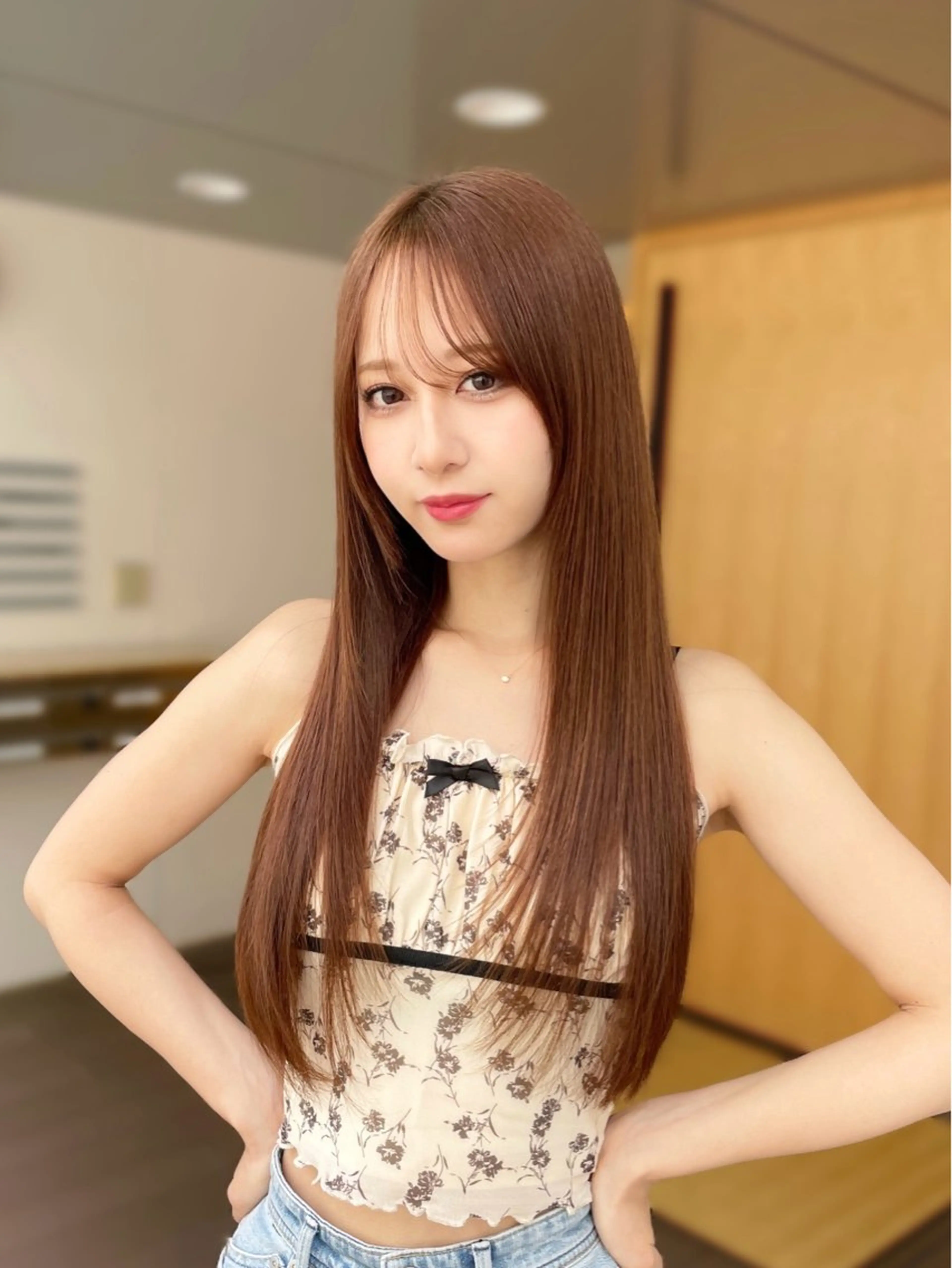 ロング カラー カット ヘアカラー トリートメント 🦋韓国系指名No1 店長/圓山 祐也🦋のヘアスタイル