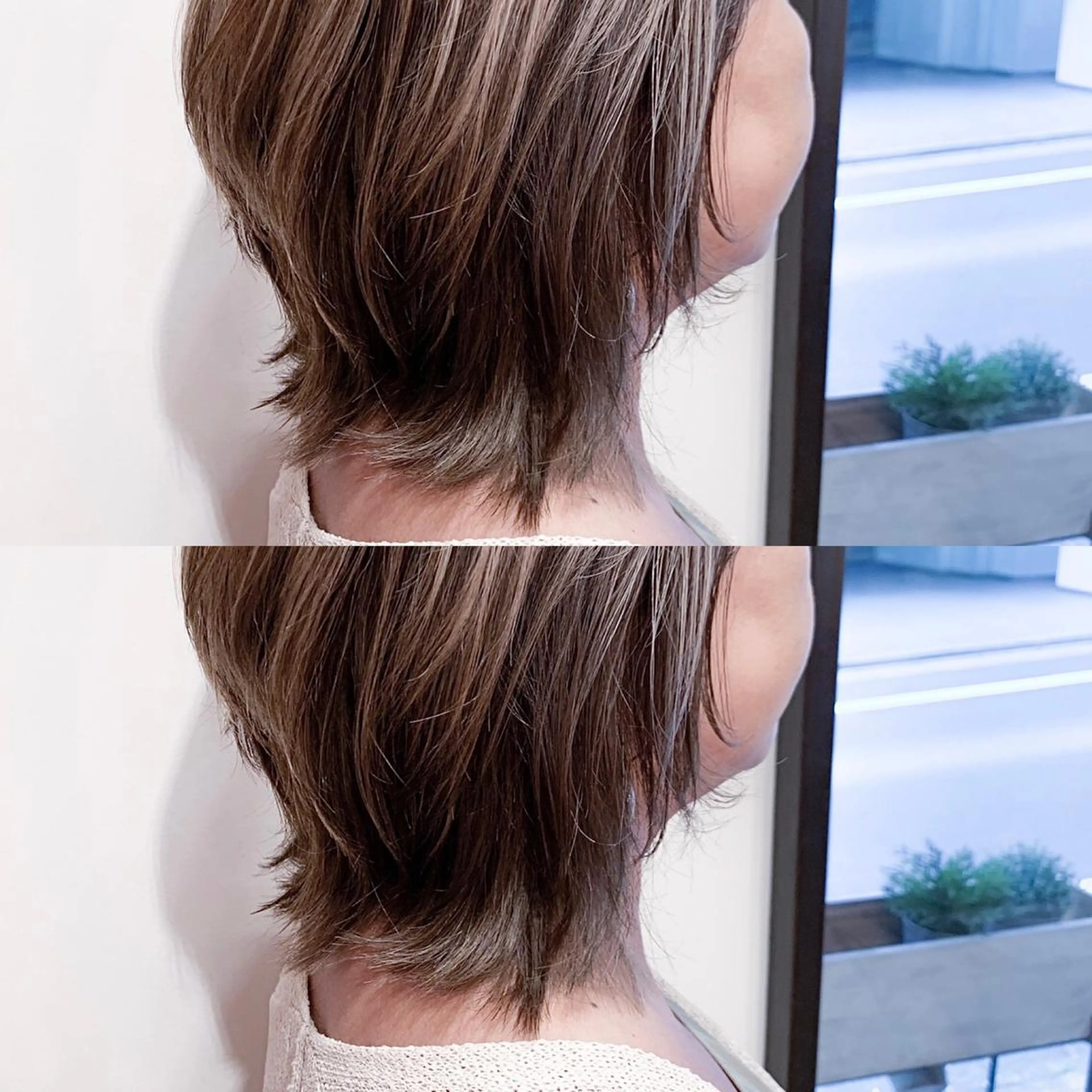 ショート カラー ヘアアレンジ ショートレイヤー ハイライトカラー くびれヘア ハイライト レイヤーカット カット ヘアカラー 岡崎勇人/レイヤー/ 韓国/ケラチンTRのヘアスタイル