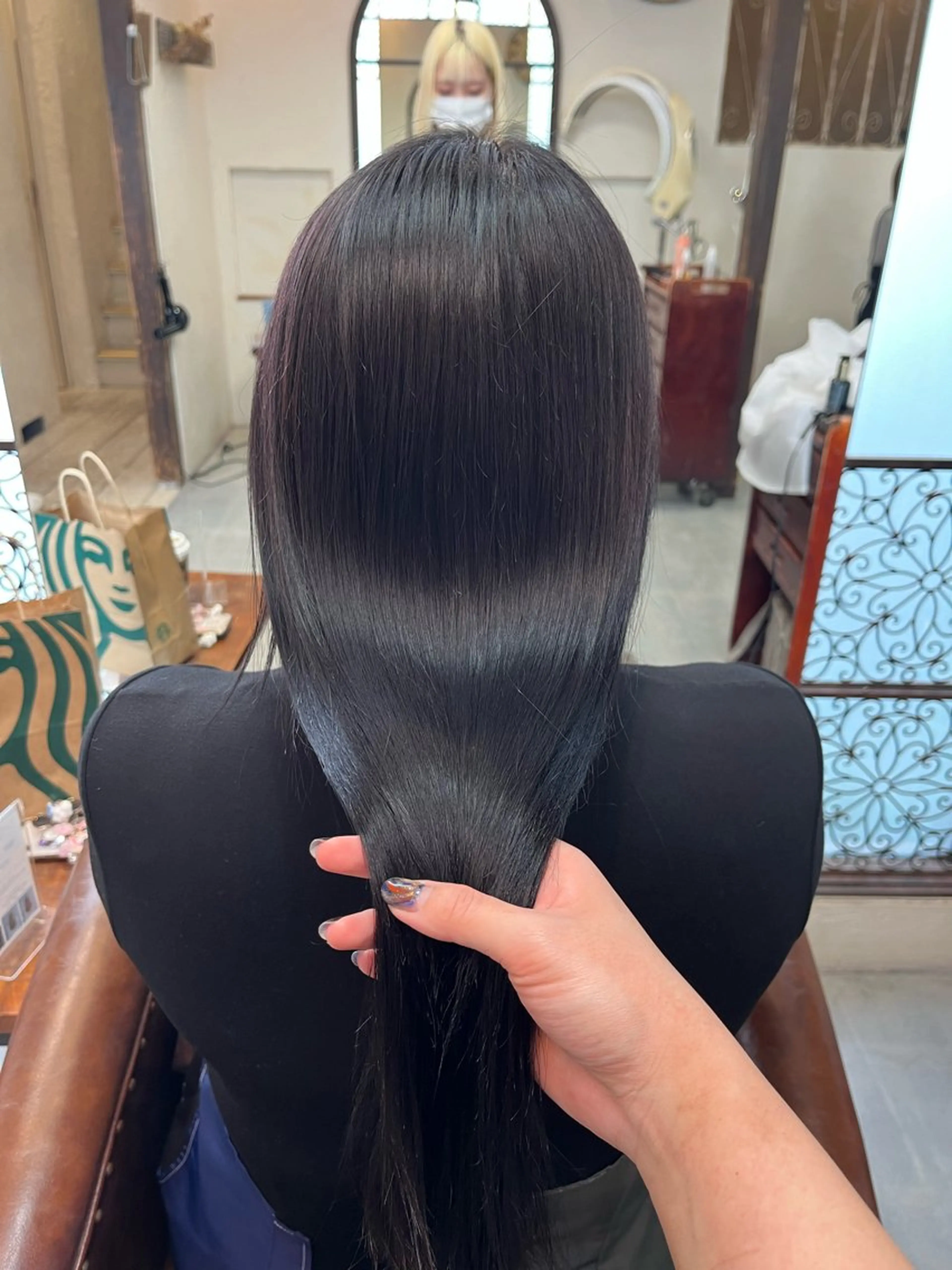 ロング パーマ 縮毛矯正 トリートメント ブリーチカラー/ パーマ/Asukaのヘアスタイル