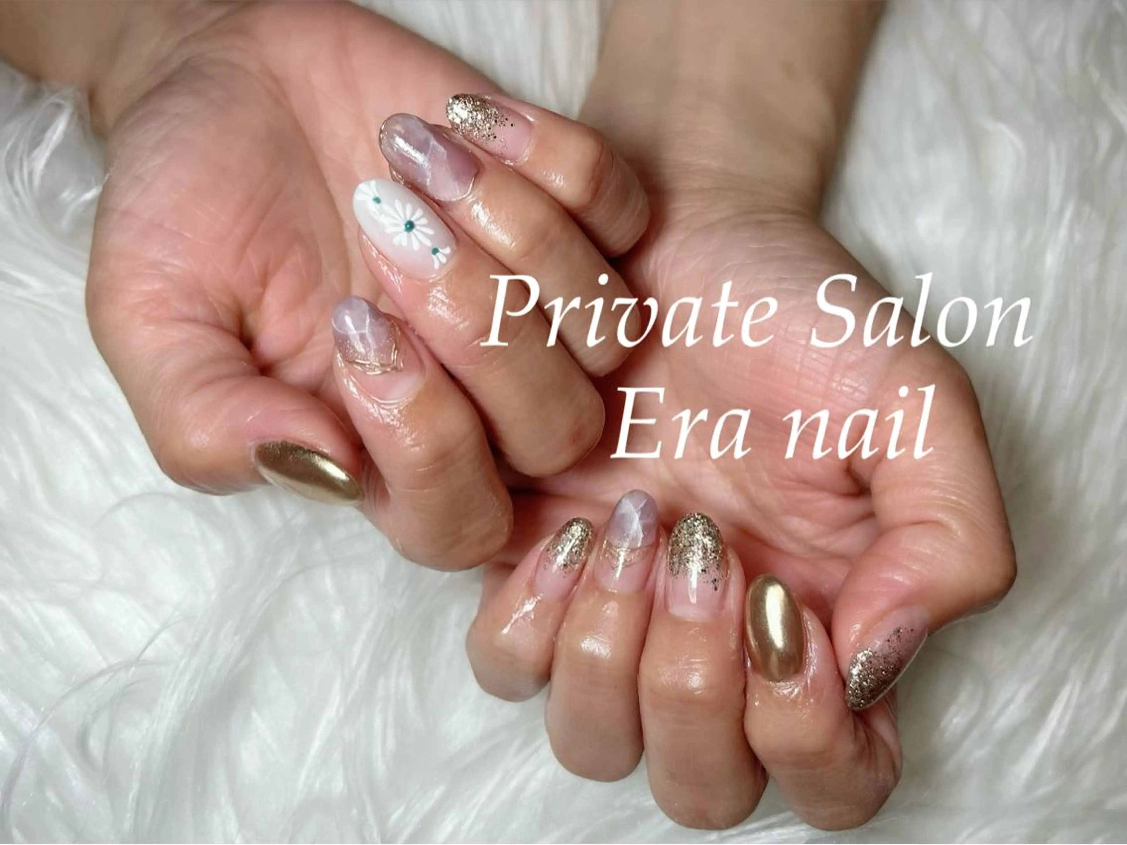 ネイル ミラーネイル 持ち込み Era nailのネイルデザイン