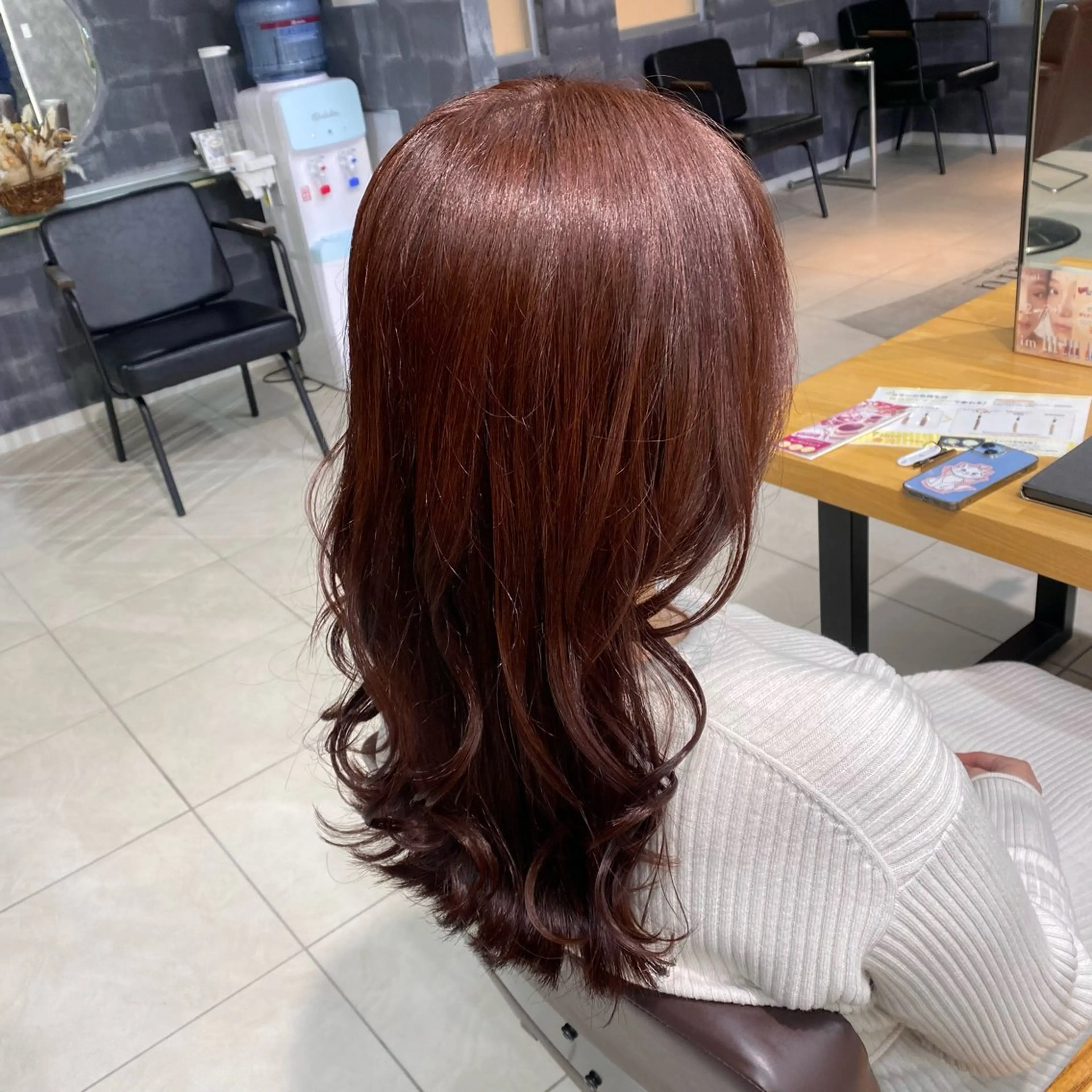 ロング カラー ヘアアレンジ ブラウンカラー ピンクカラー ピンクブラウン 🪼かえで🪼臼井 髪質改善/縮毛矯正のヘアスタイル