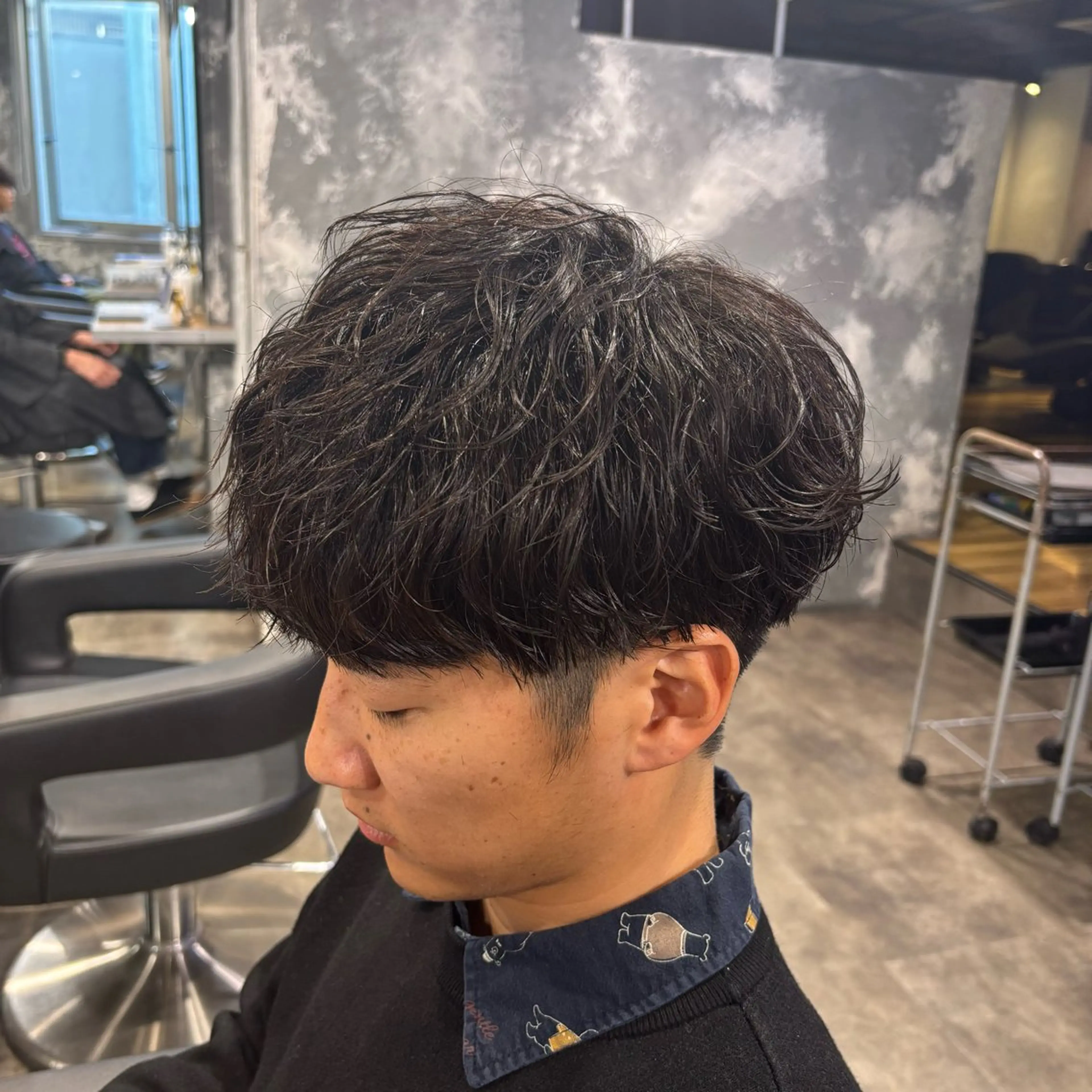 メンズ カット パーマ フェザーパーマ職人 🪽yutoのヘアスタイル