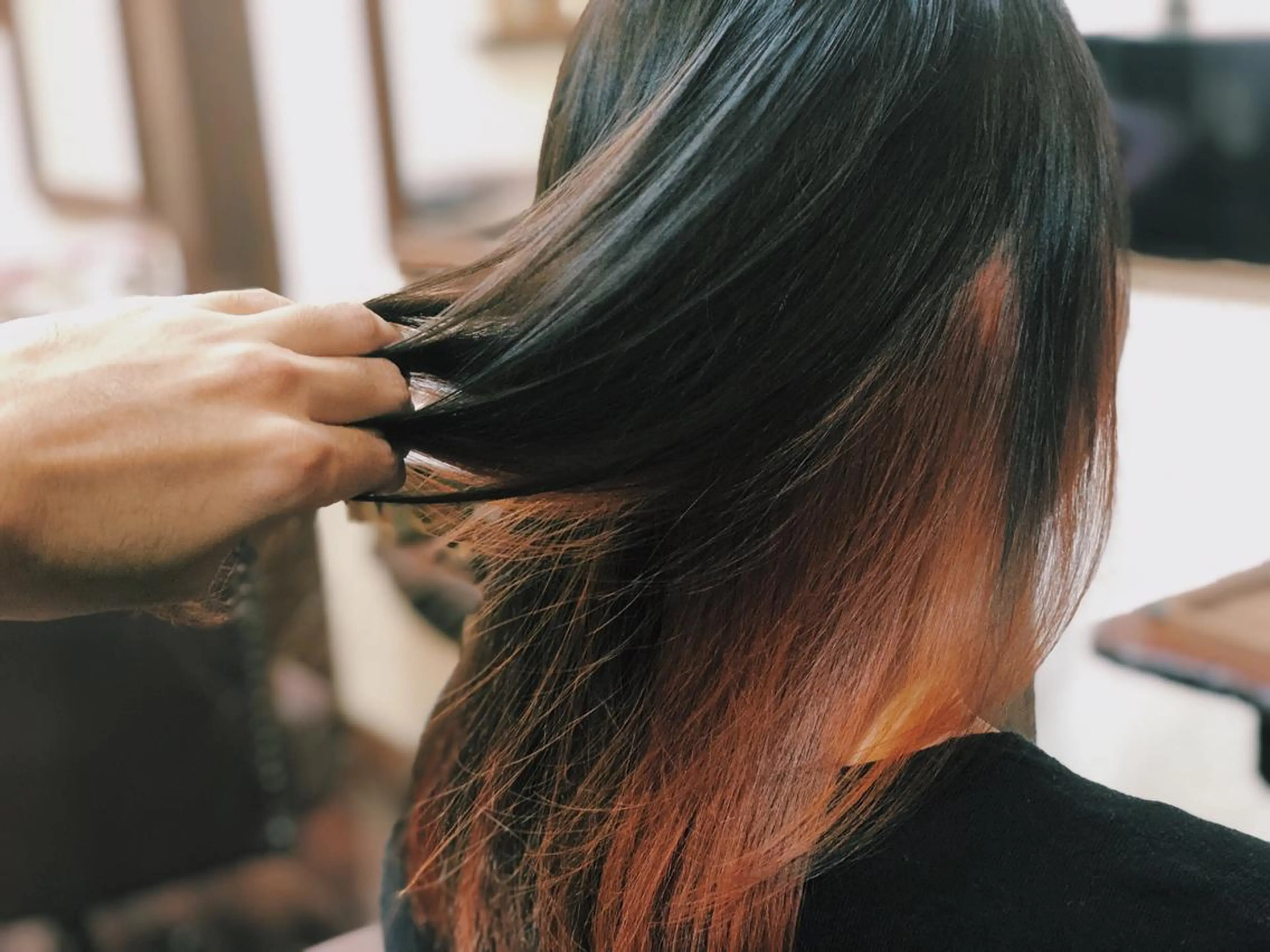 セミロング Snaly カラー特化ページのヘアスタイル