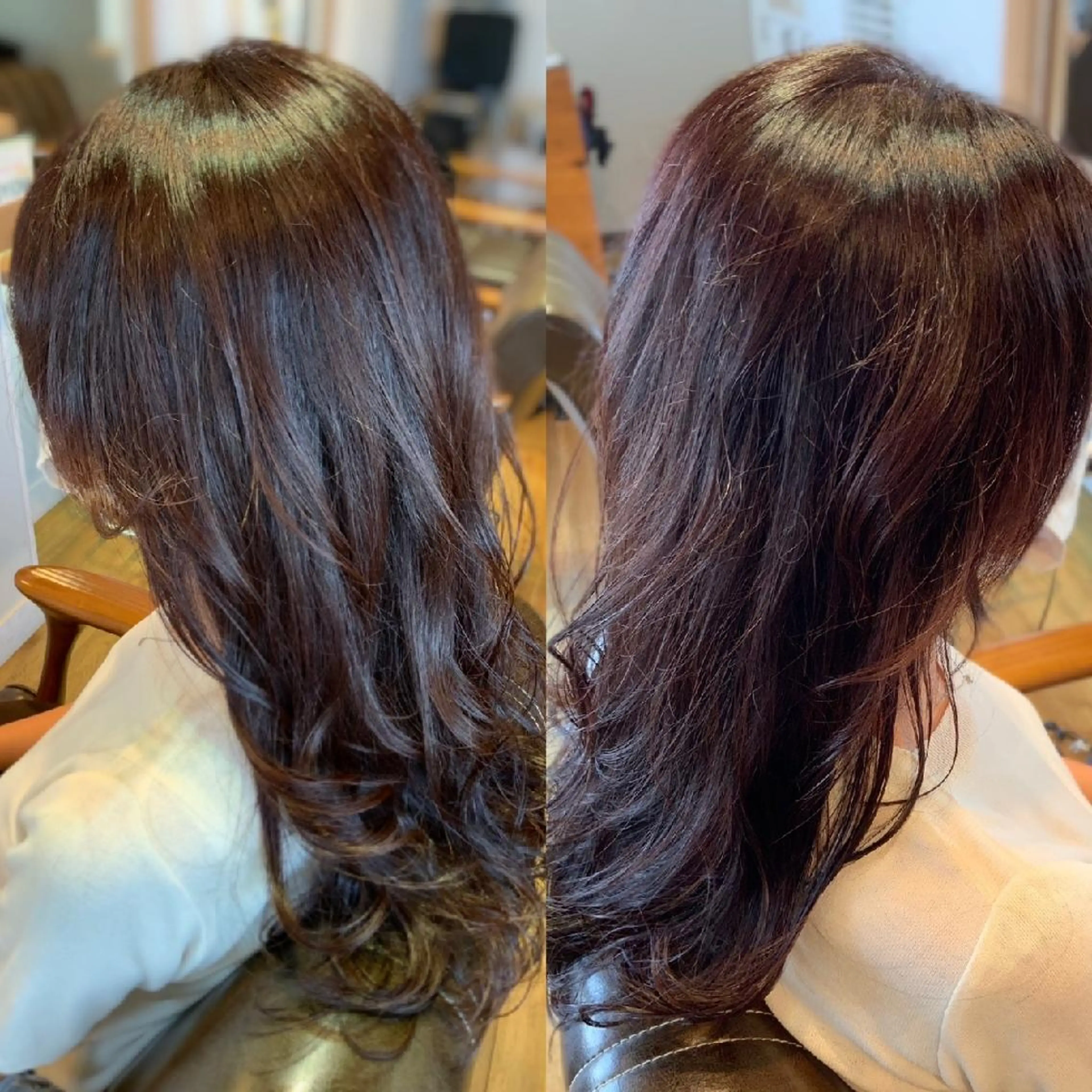 カラー バイオレットカラー 堀 望美のヘアスタイル