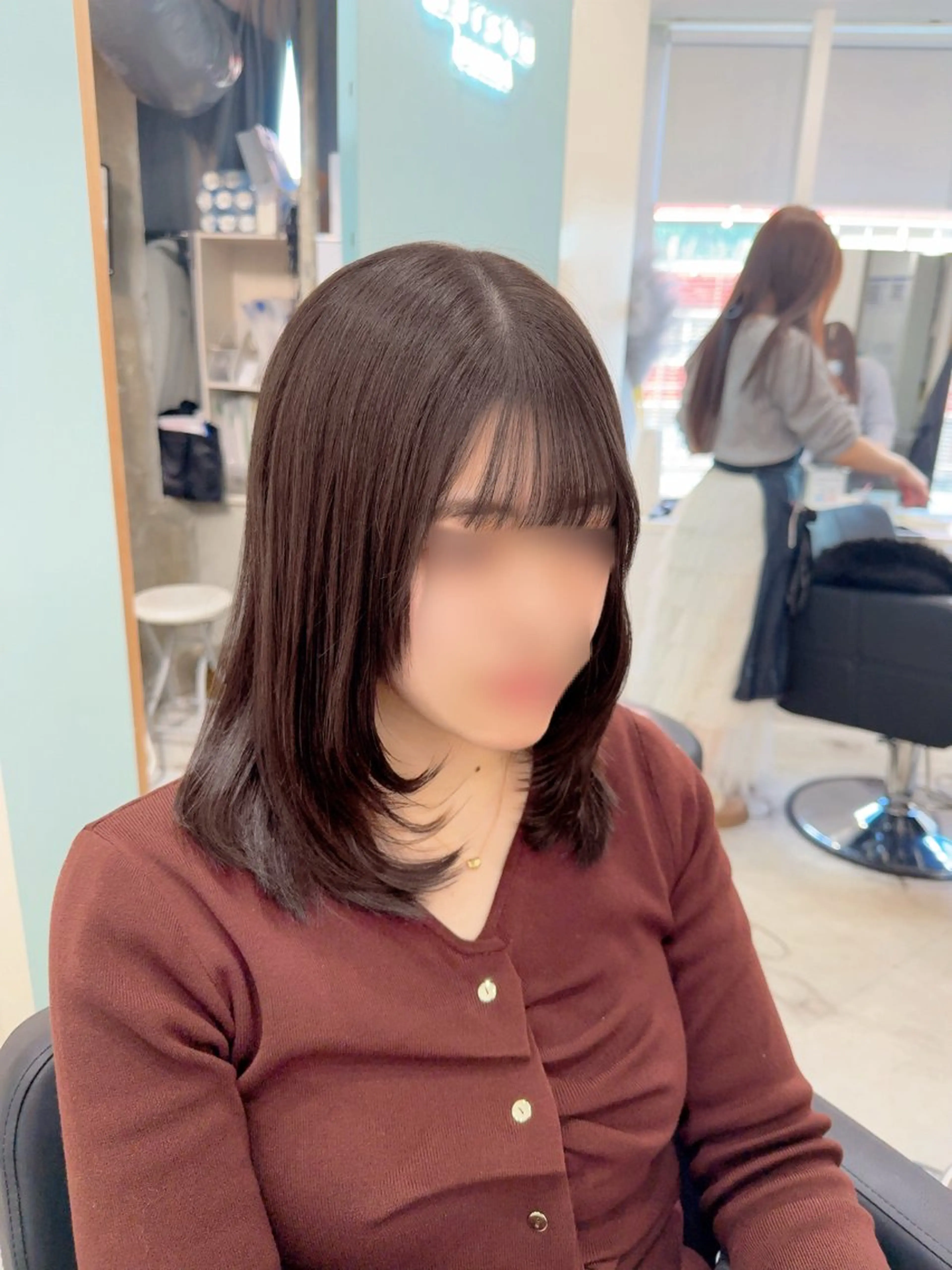 ミディアム ミディアムレイヤー レイヤーカット MAHO/透明感カラ ー/髪質改善🍒のヘアスタイル