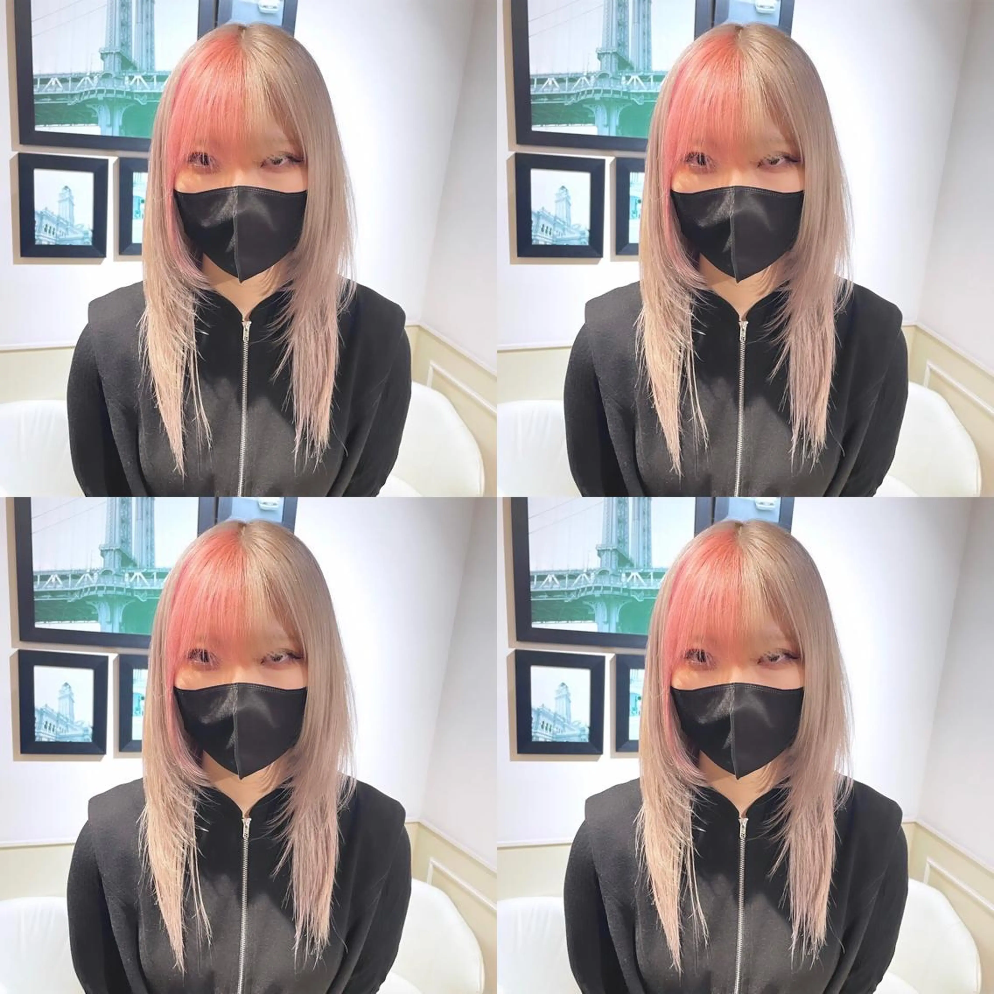 セミロング カラー ベージュカラー ピンクカラー ホワイトベージュ 🌟トップデザイナー 高橋🌟のヘアスタイル