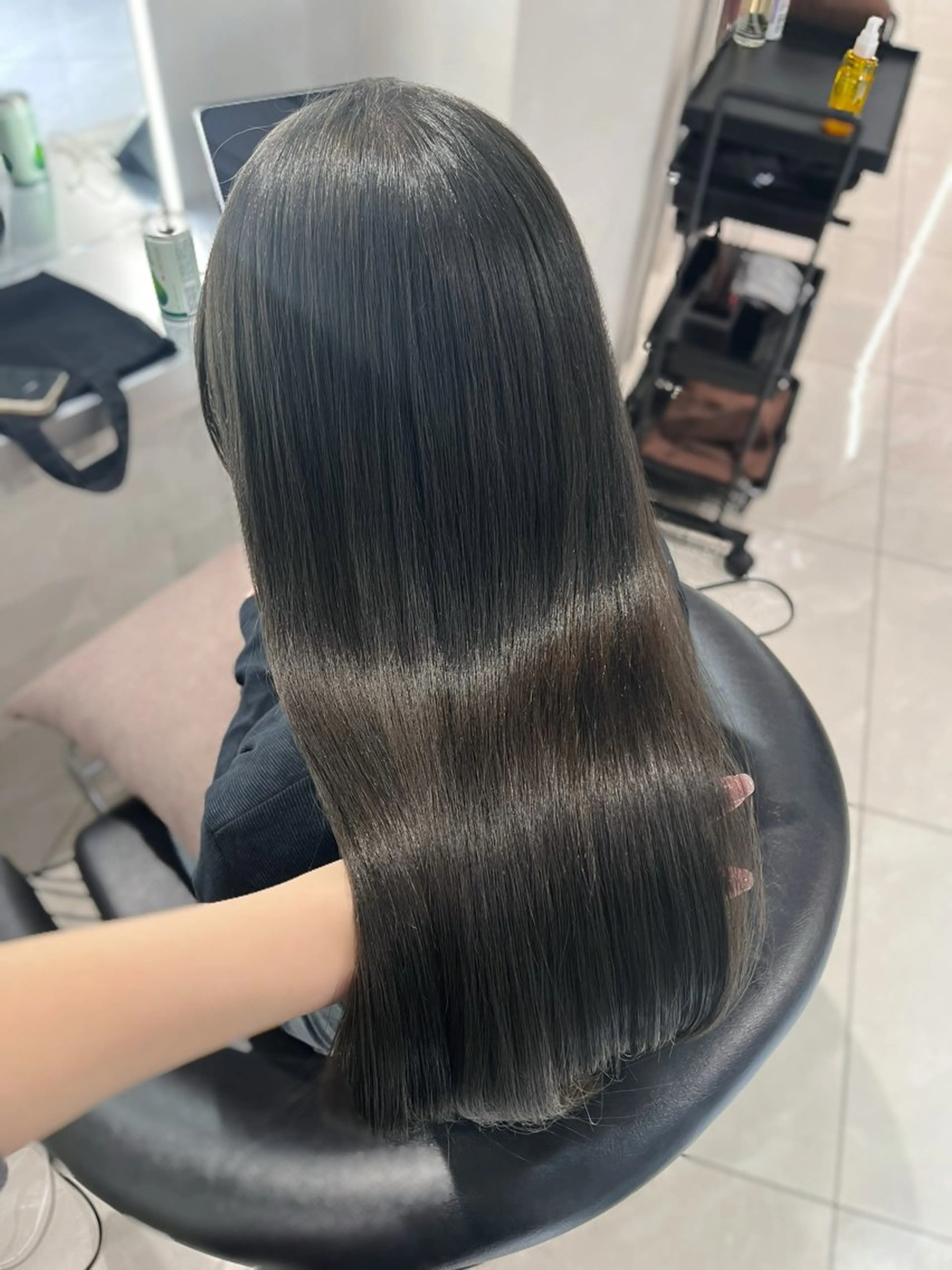 ロング カラー 透明感カラー グレージュ カット ヘアカラー トリートメント 韓国レイヤー×モテ髪 /MITSUKI🤍のヘアスタイル