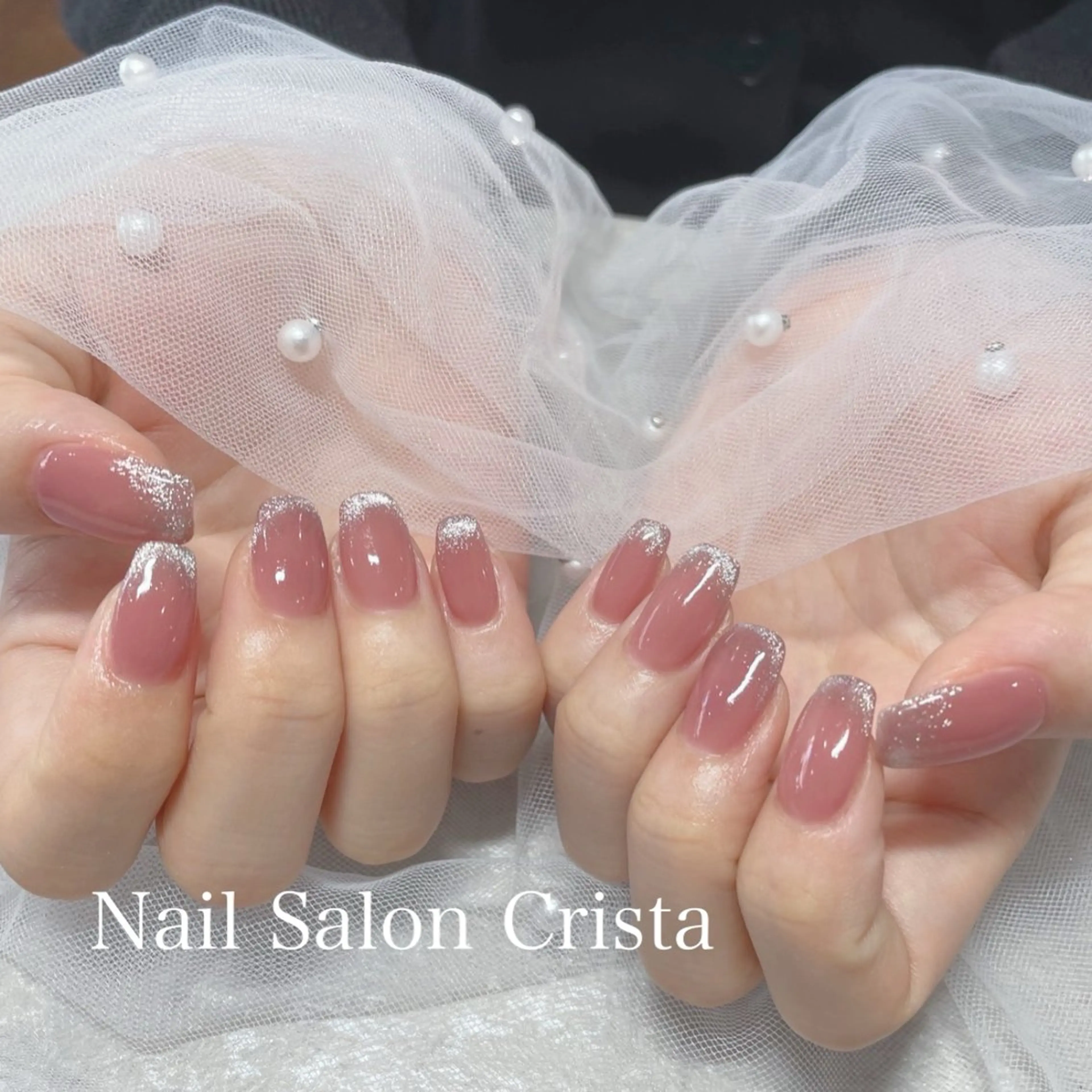 ネイル フットネイル ジェルネイル マグネットネイル オフィスネイル ワンカラーネイル NAILSALON CRISTA所属・🤍CRISTA yui🤍のネイルデザイン