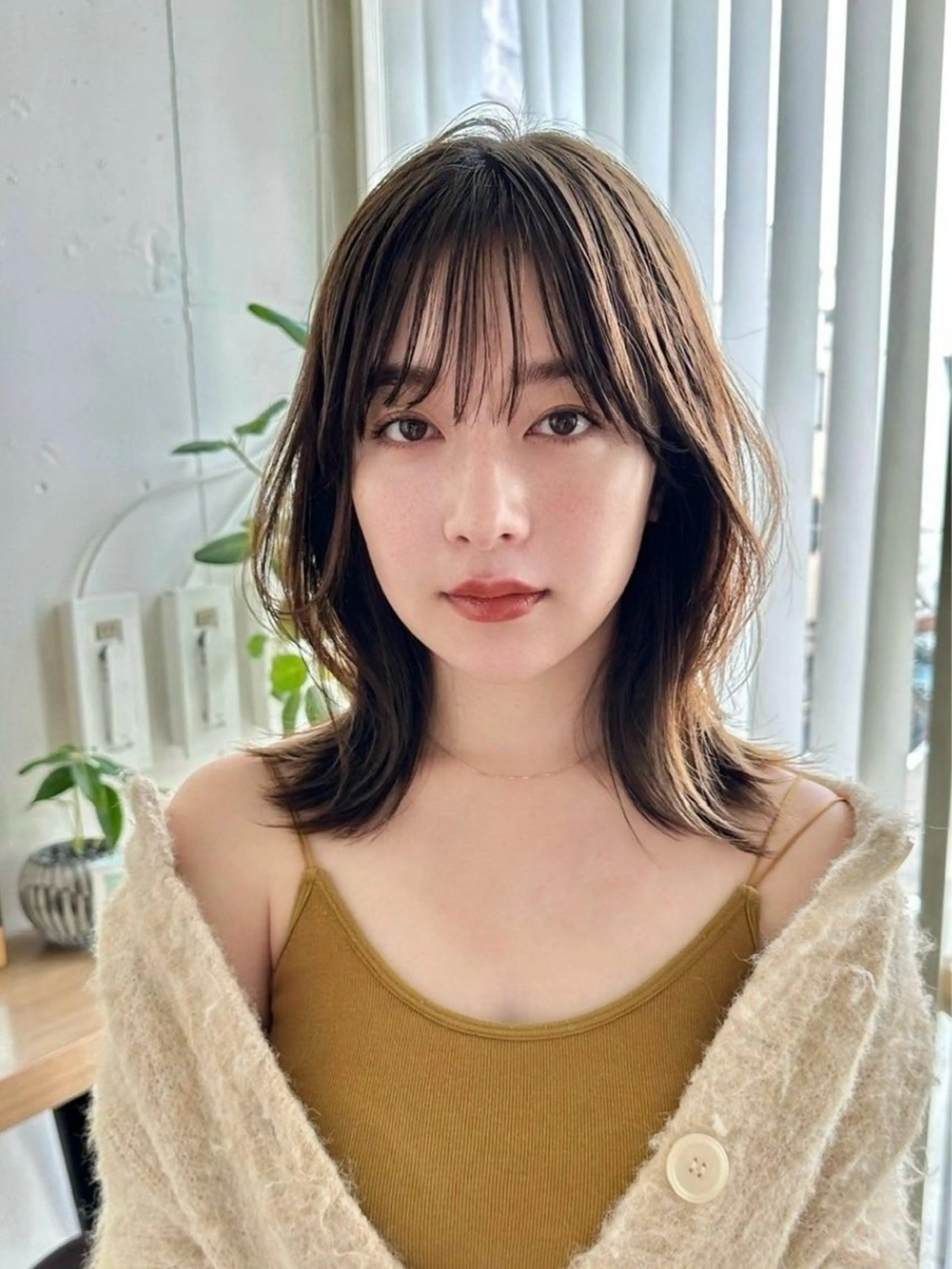 ミディアム カット ヘアカラー 透明感カラー/似合わ せカット/大島実加永のヘアスタイル