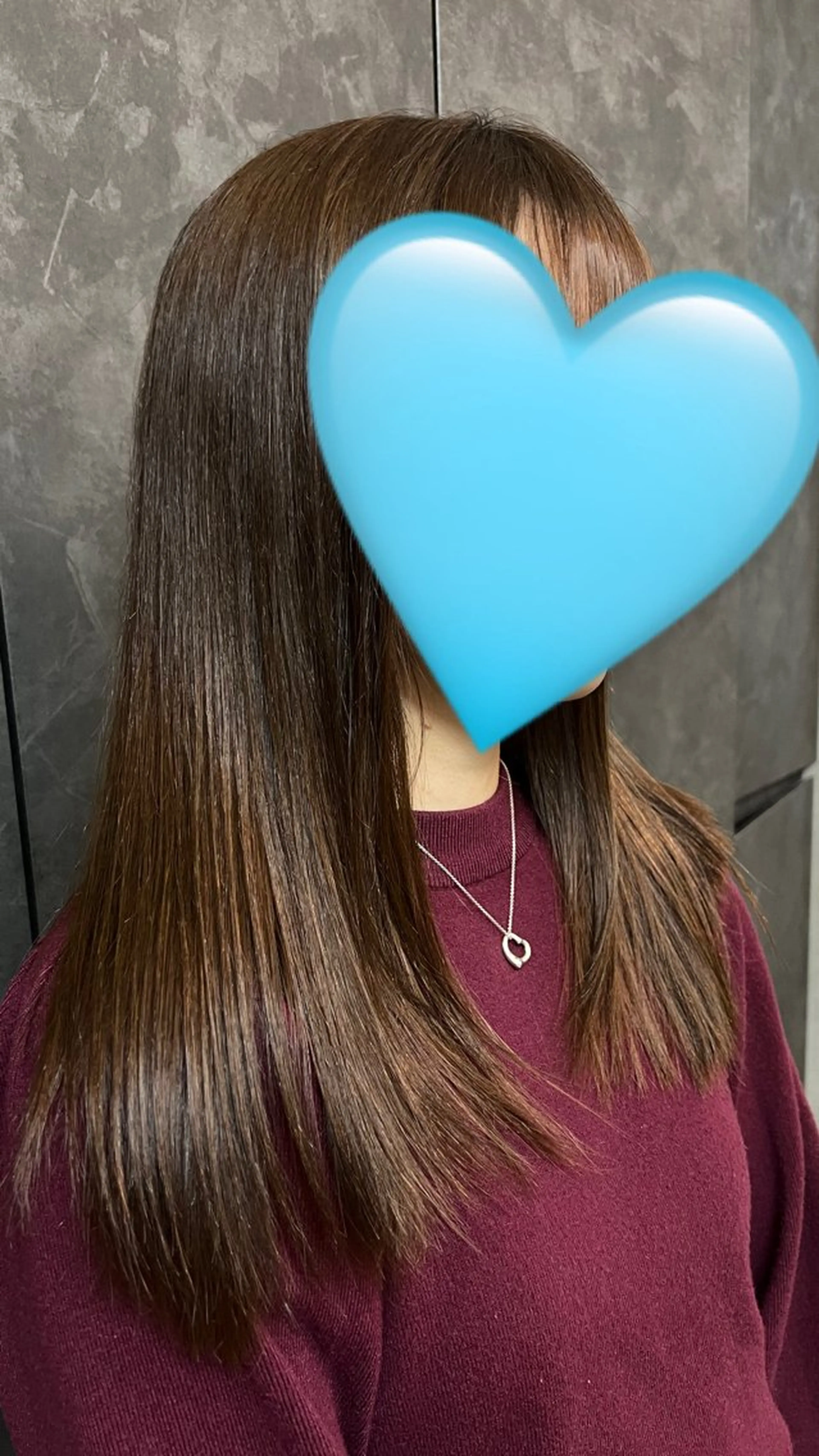 セミロング レイヤーカット 韓国レイヤー/艶 カラー/RIRIKOのヘアスタイル