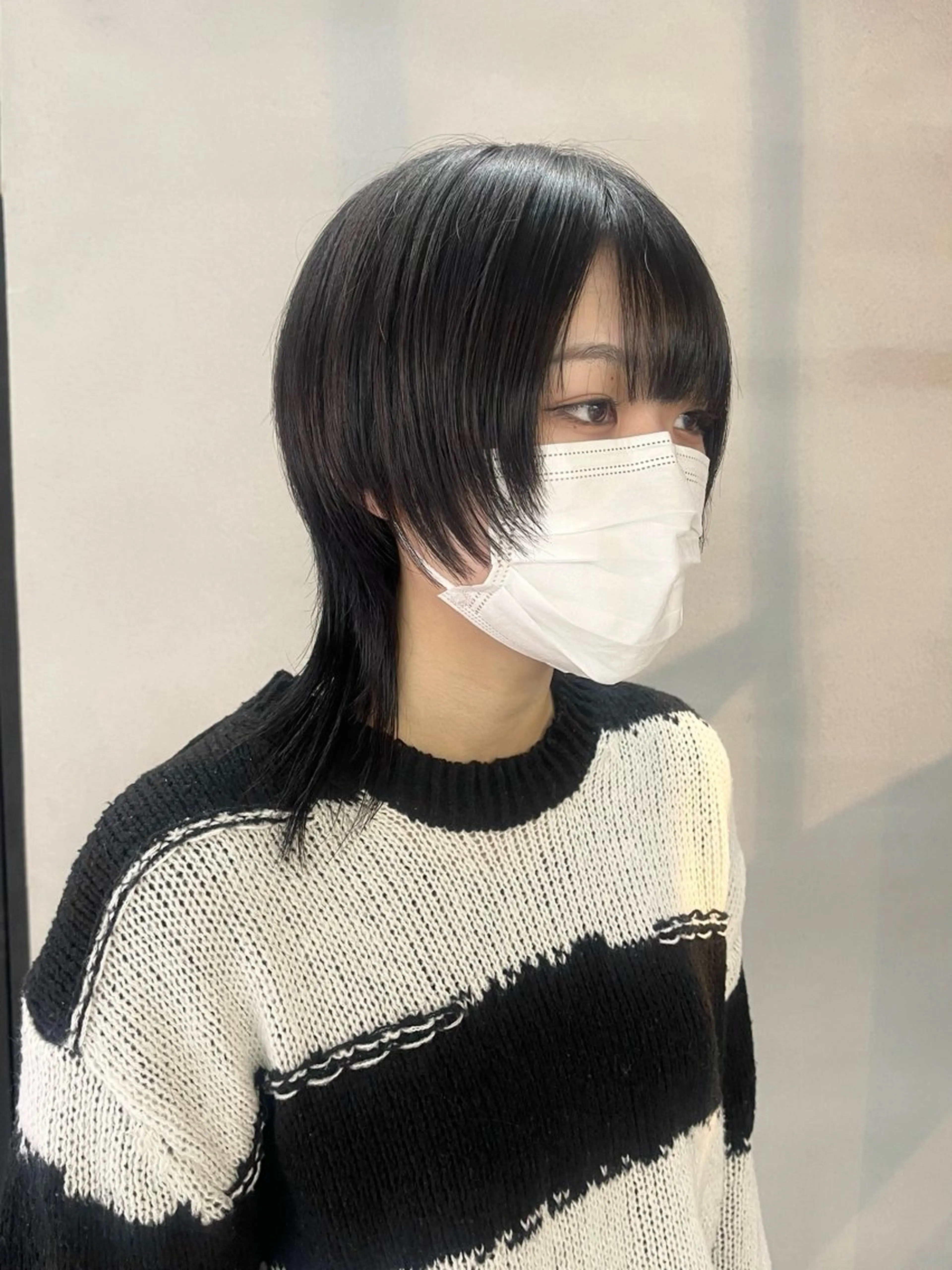 ミディアム ハイレイヤー レイヤーカット ウルフカット カット 柏 ウルフ/レイヤー 田中佐和🐺のヘアスタイル