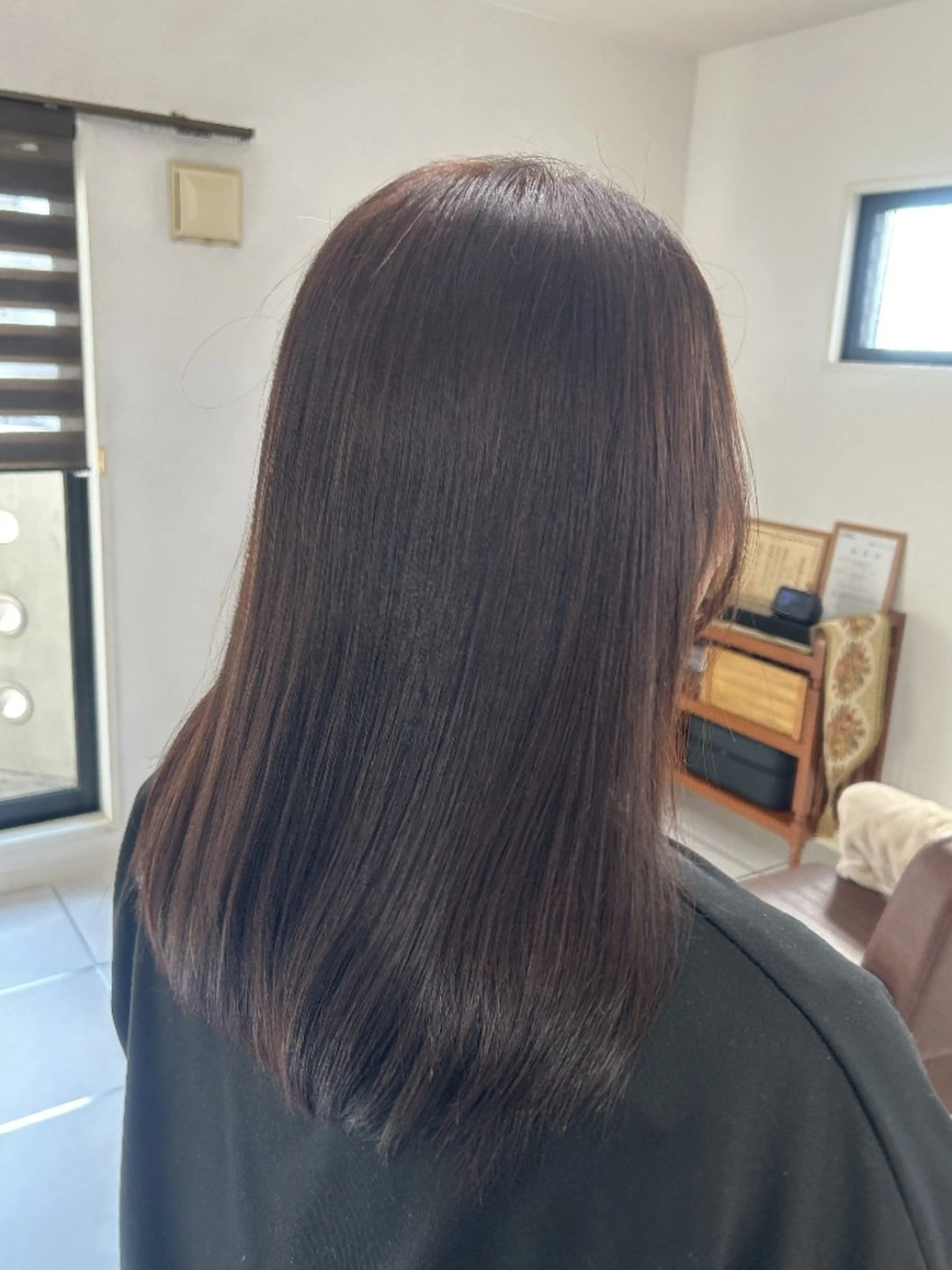 カラー ロング カット ヘアカラー トリートメント ma cherie 　naoのヘアスタイル