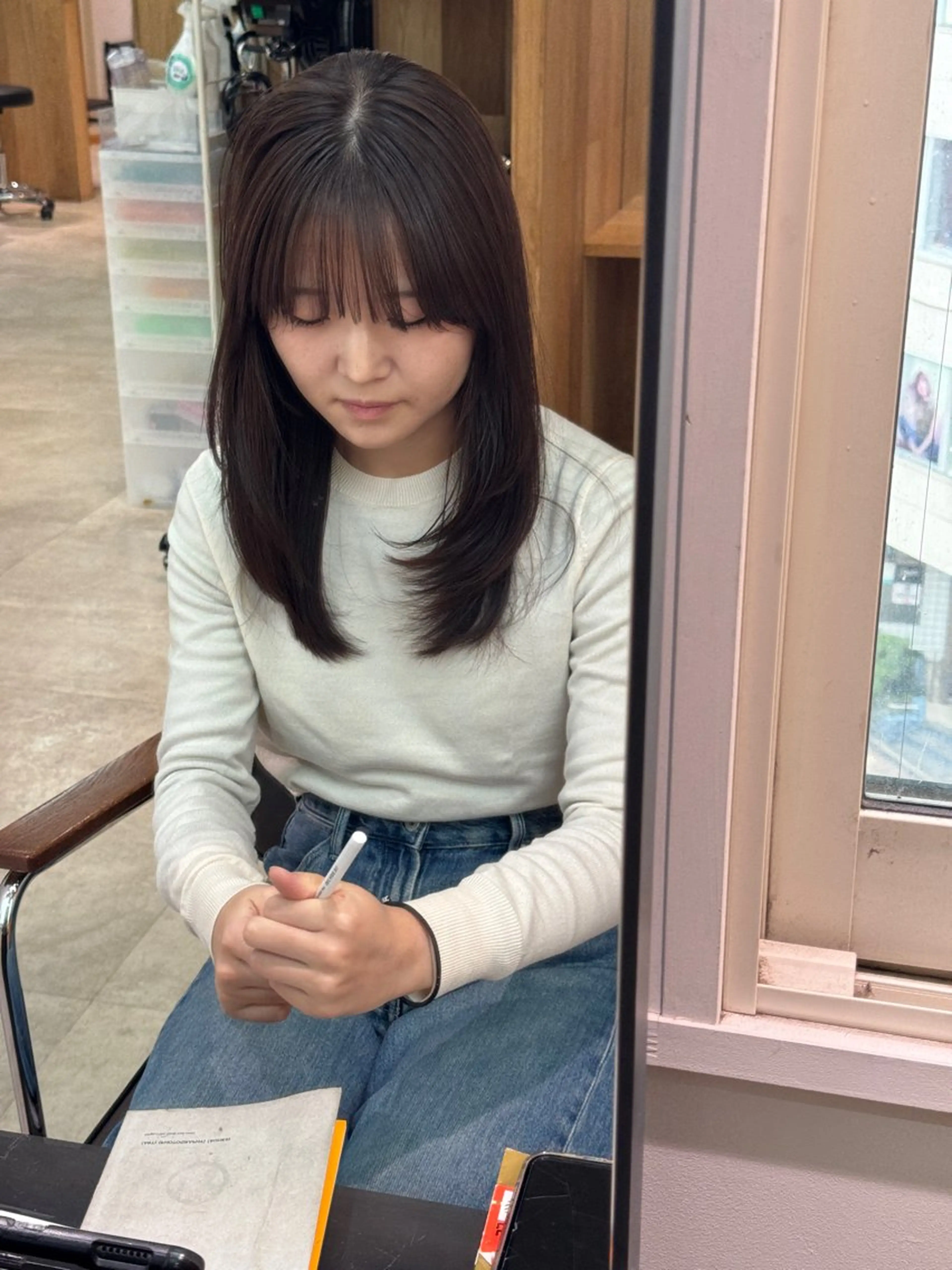 セミロング カラー カット ヘアカラー トリートメント GO TO DAY SHAIRE SALON SHIBUYA SOL所属・半個室サロン 早坂僚太のヘアスタイル