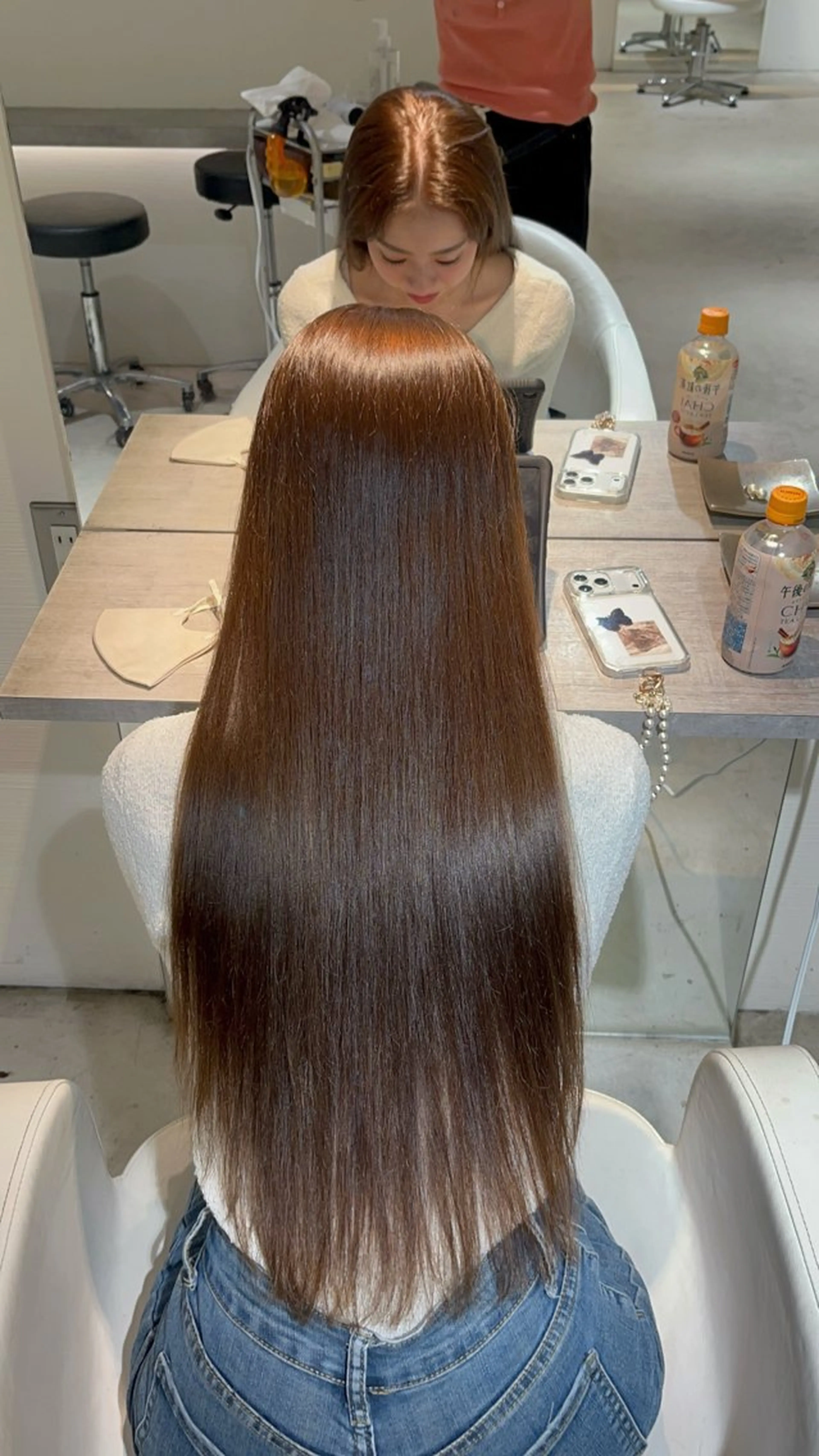 ロング ヘアカラー ♥️透明感×抜け感 ベージュ/佑珠♥️のヘアスタイル