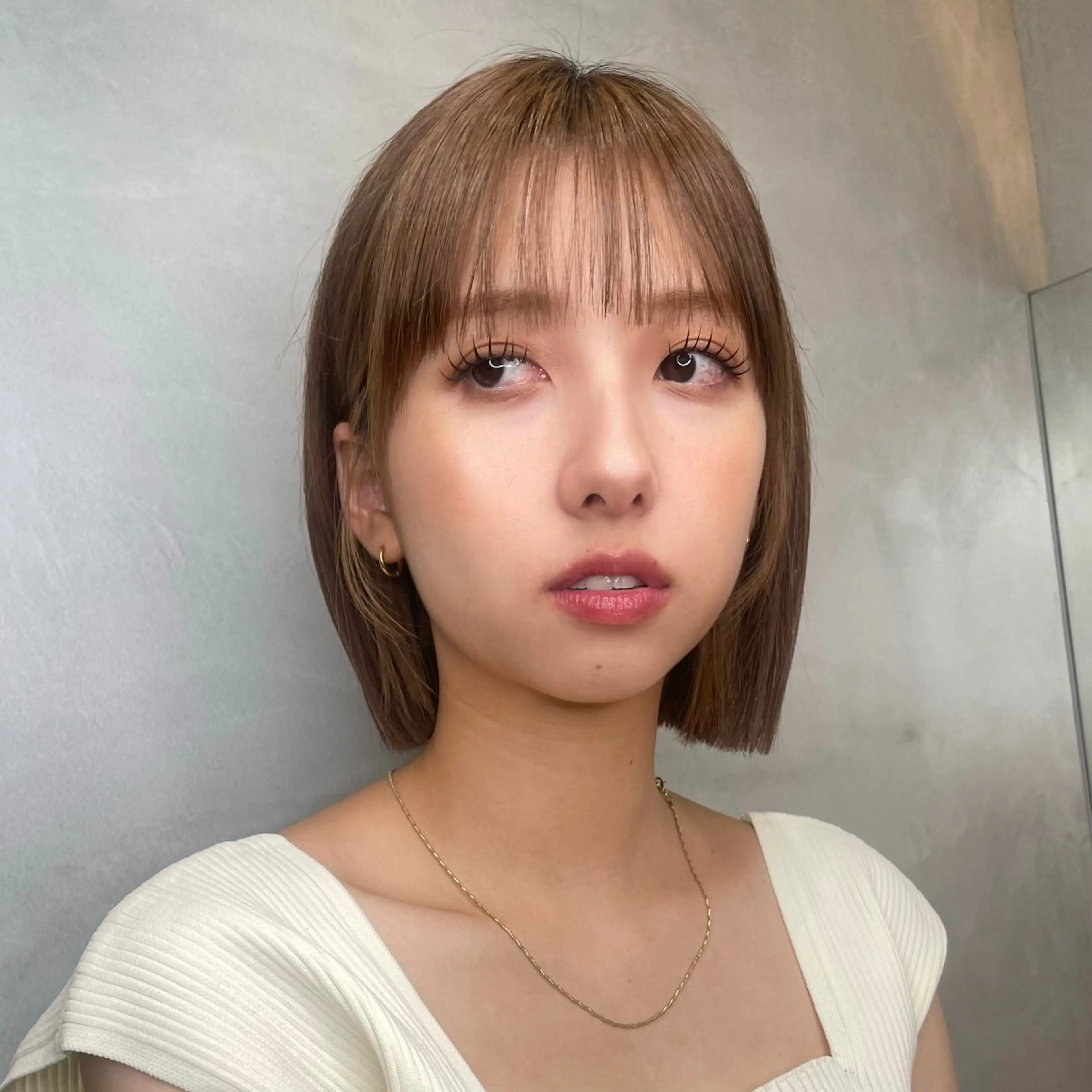 ショート Misaki /ボブ/縮毛矯正のヘアスタイル