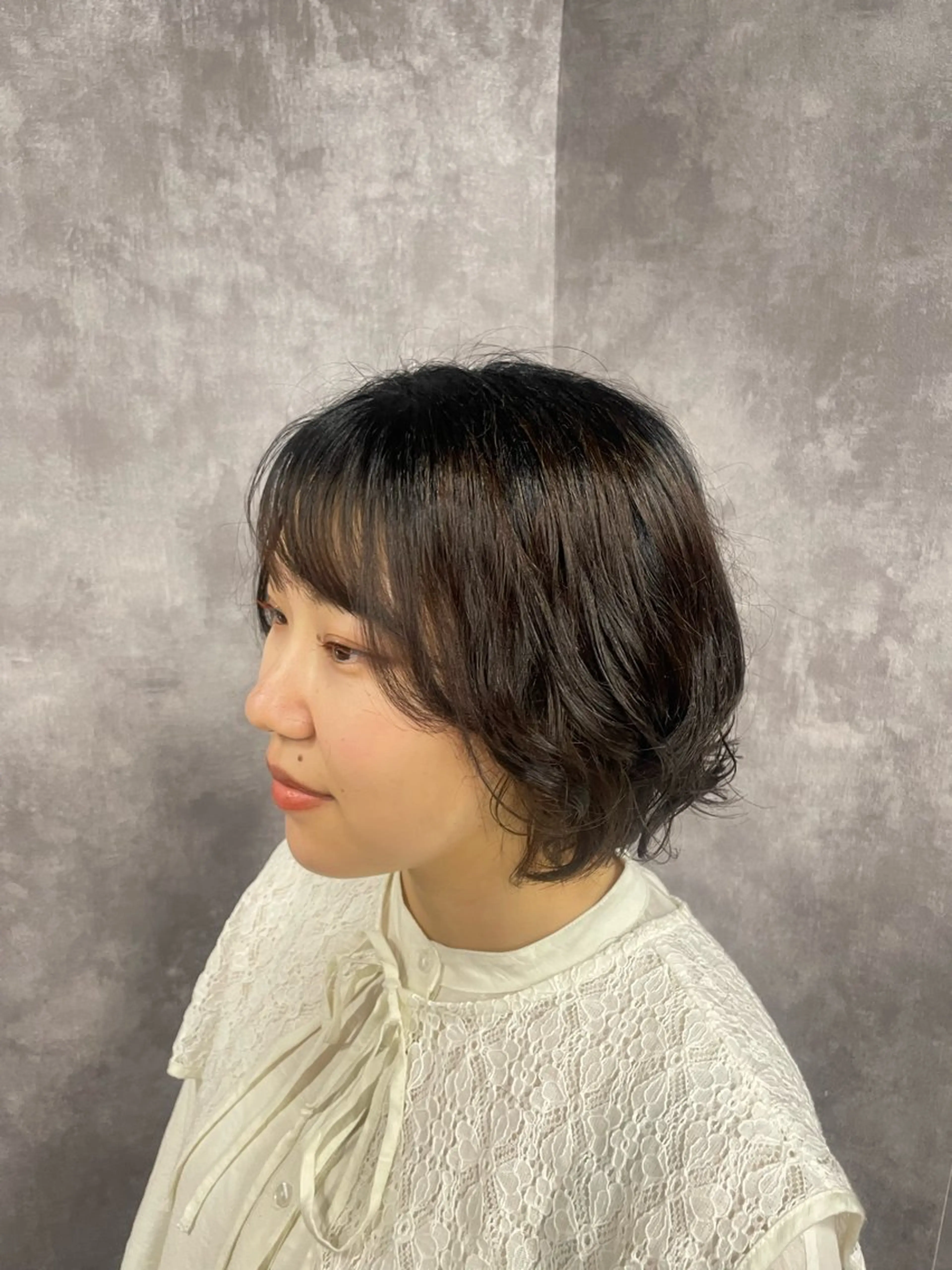 ミディアム カラー パーマ ミディアムパーマ nanac所属・NINA 🐥⸒⸒のヘアスタイル