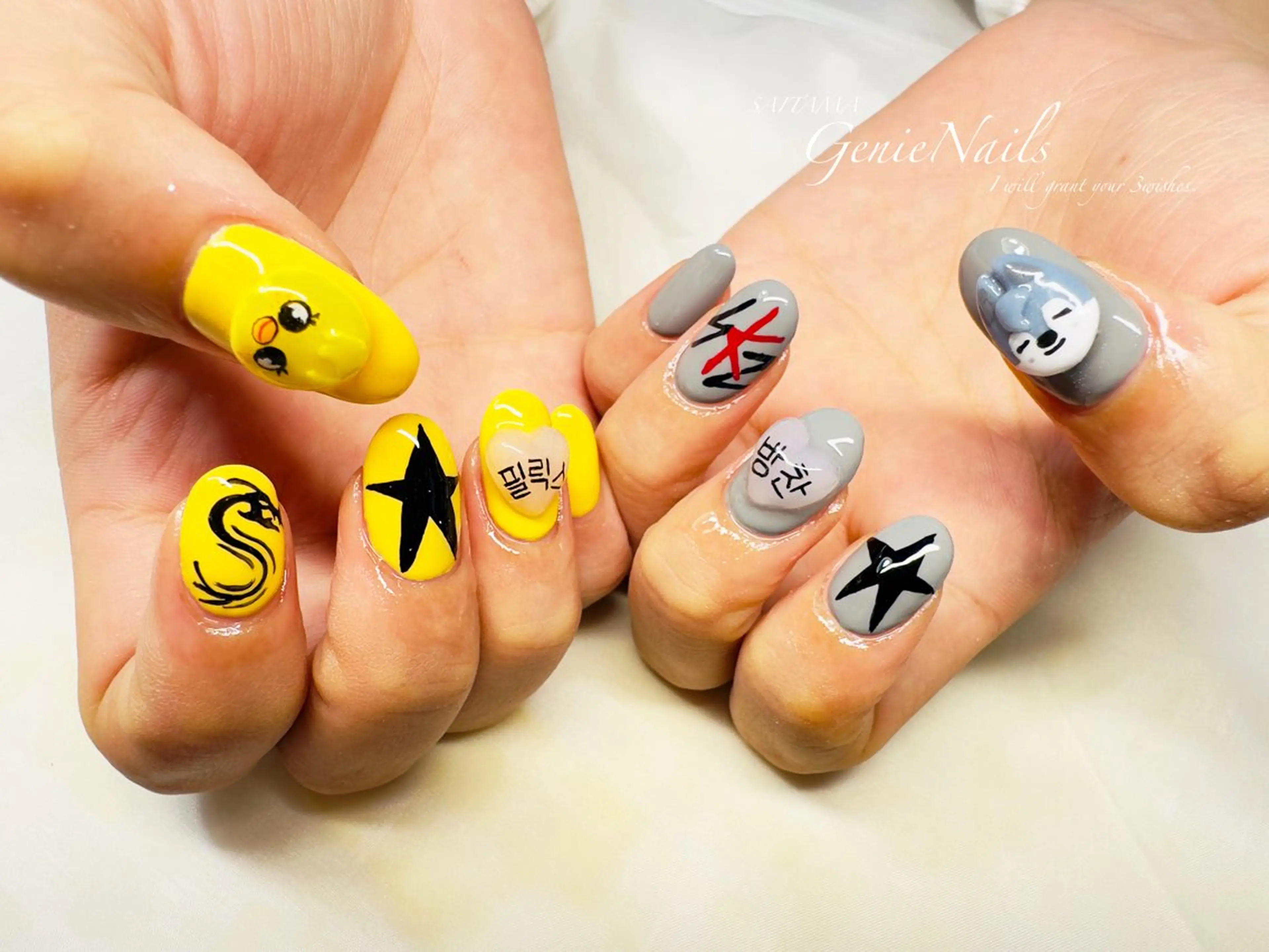 メンズ ネイル アートネイル フットネイル メンズネイル 持ち込み Genie Nailsのネイルデザイン