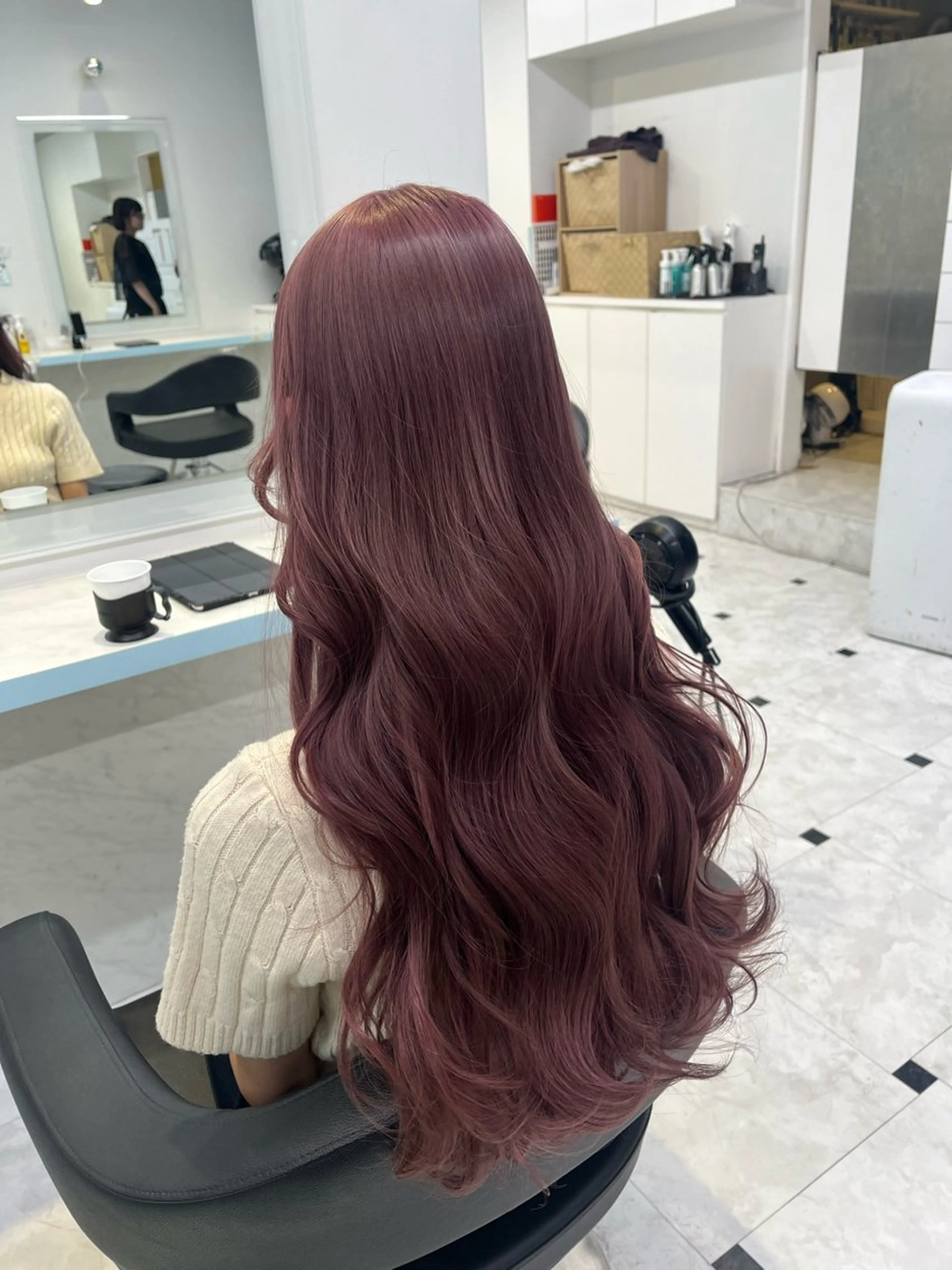 ロング カラー ヘアカラー トリートメント ブリーチカラー 🩵MIZUKIのヘアスタイル